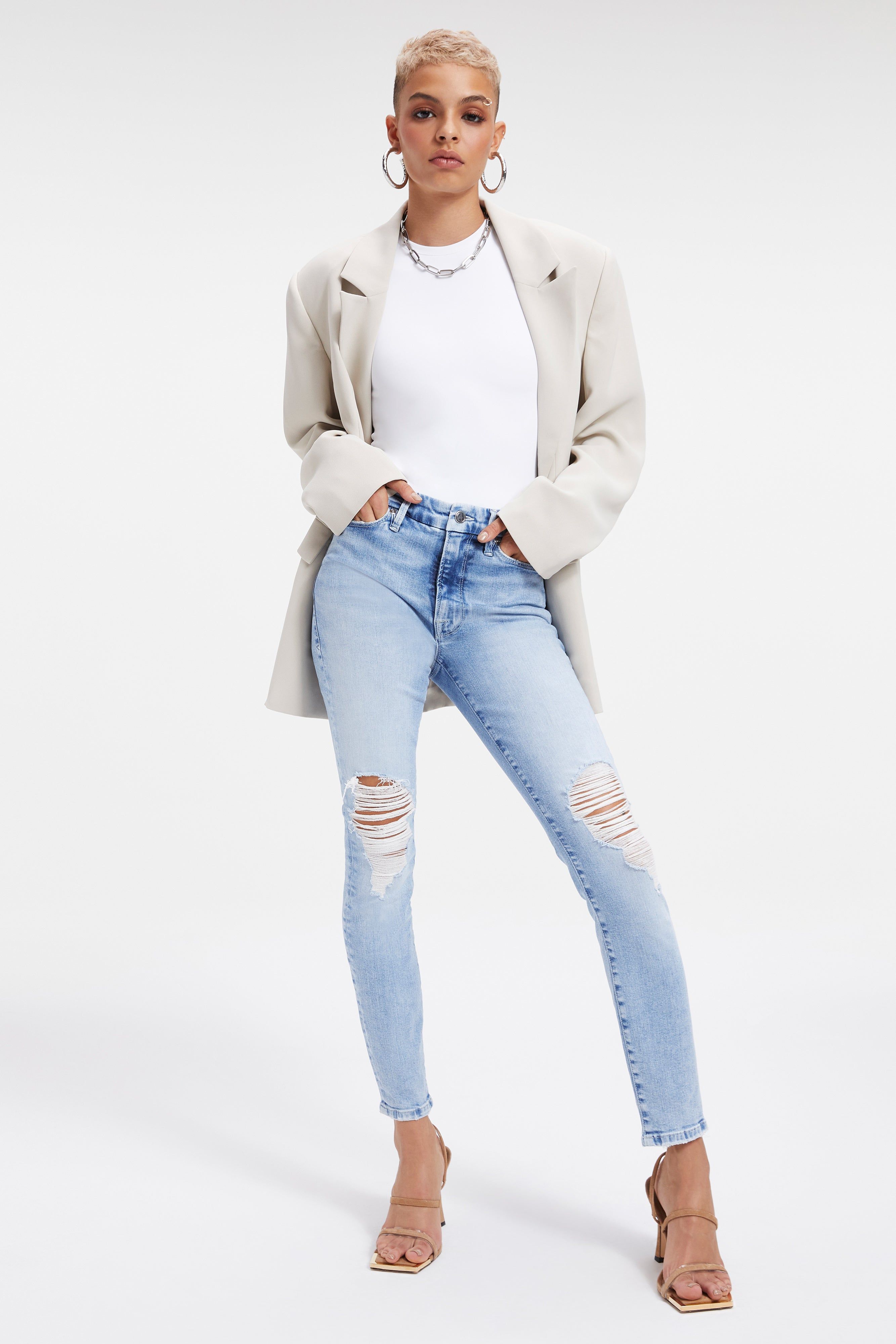 GOOD LEGS SKINNY JEANS | INDIGO007 sold by Good American