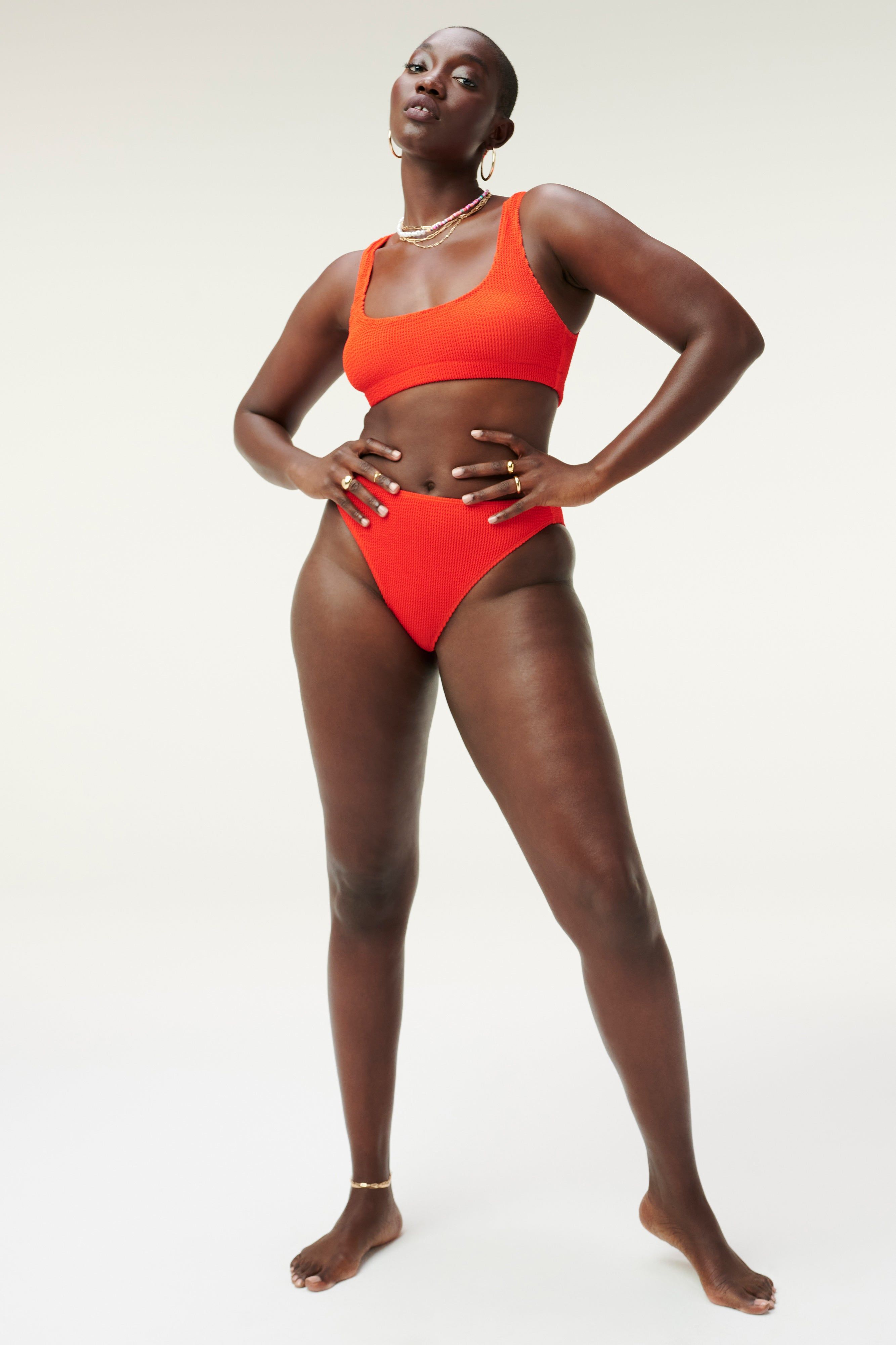 ALWAYS FITS GOOD WAIST CHEEKY | BRIGHT POPPY002 sold by Good American product image thumbnail 5