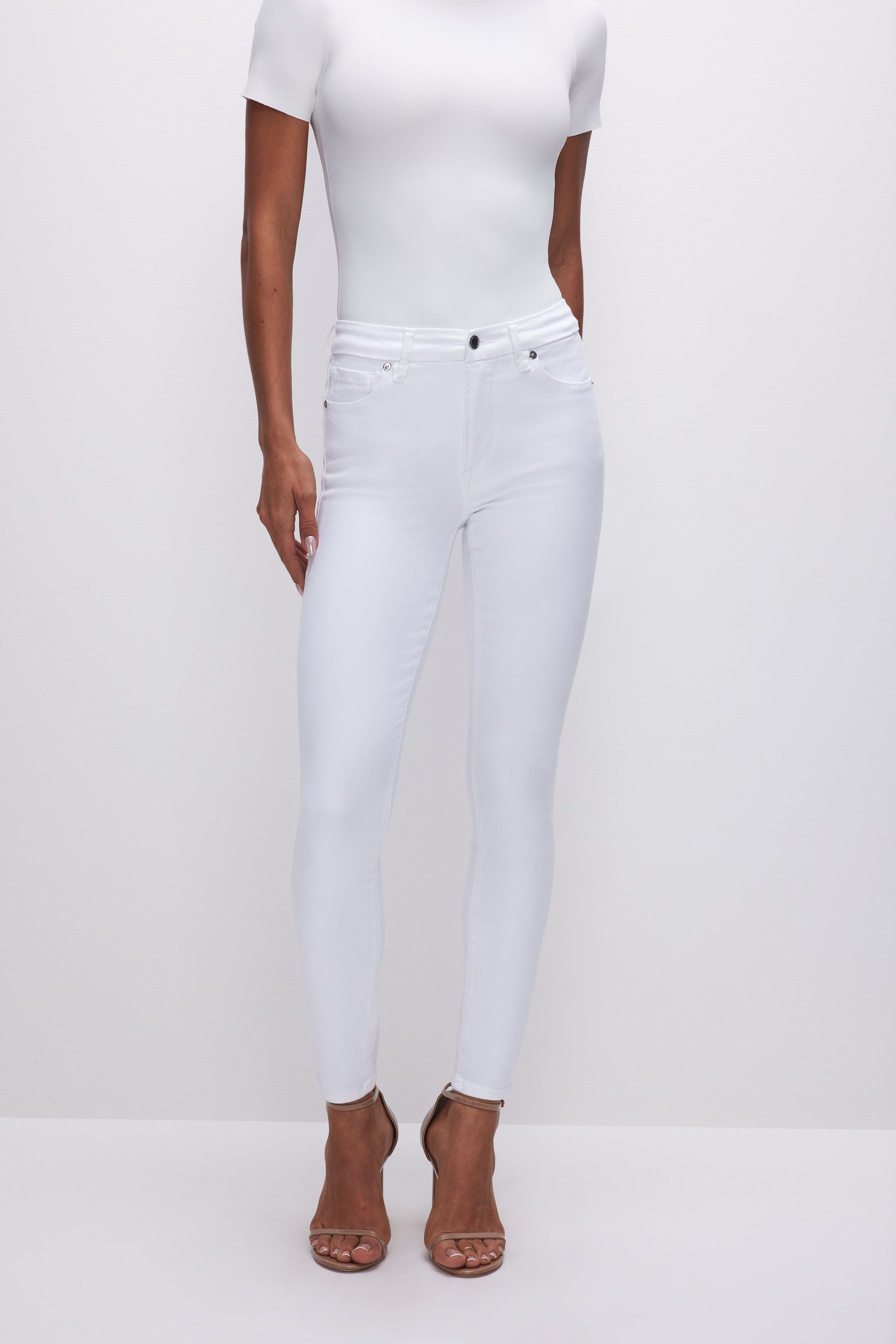 GOOD LEGS SKINNY JEANS | WHITE001 sold by Good American