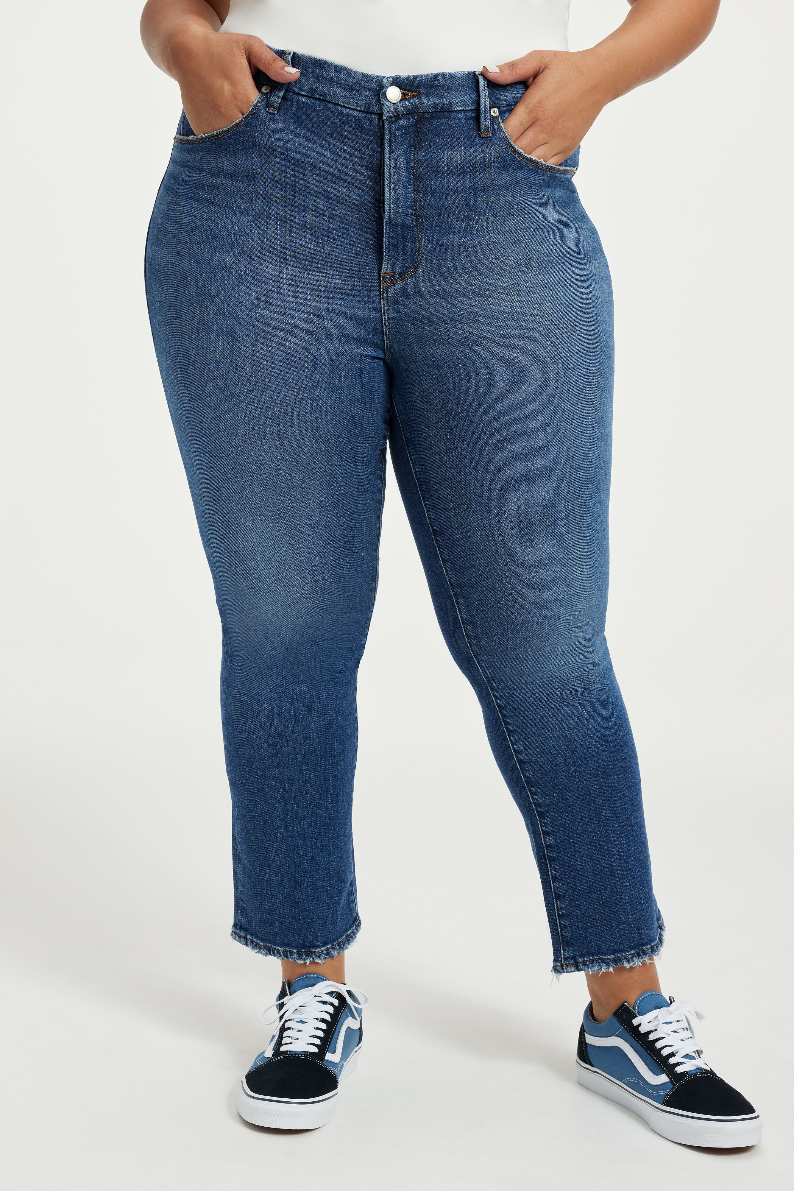 GOOD LEGS STRAIGHT JEANS | INDIGO331 sold by Good American
