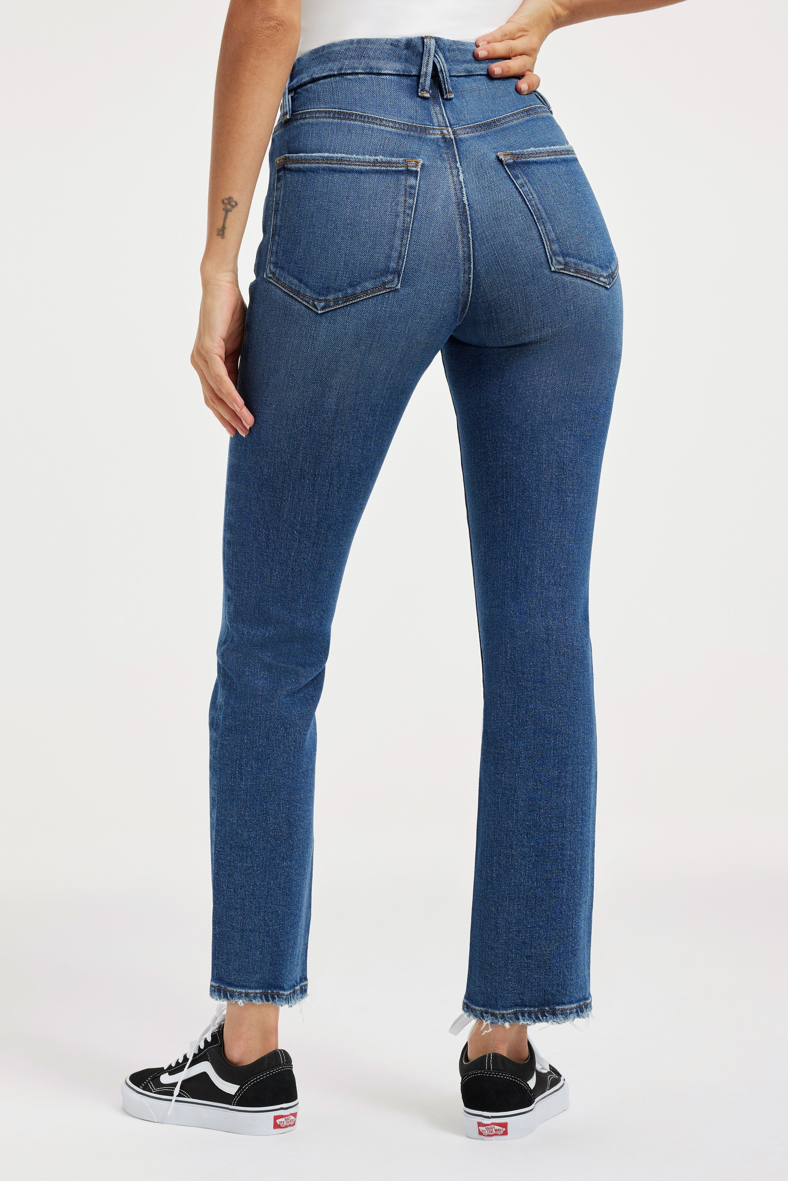 GOOD LEGS STRAIGHT JEANS | INDIGO331 sold by Good American product image thumbnail 12
