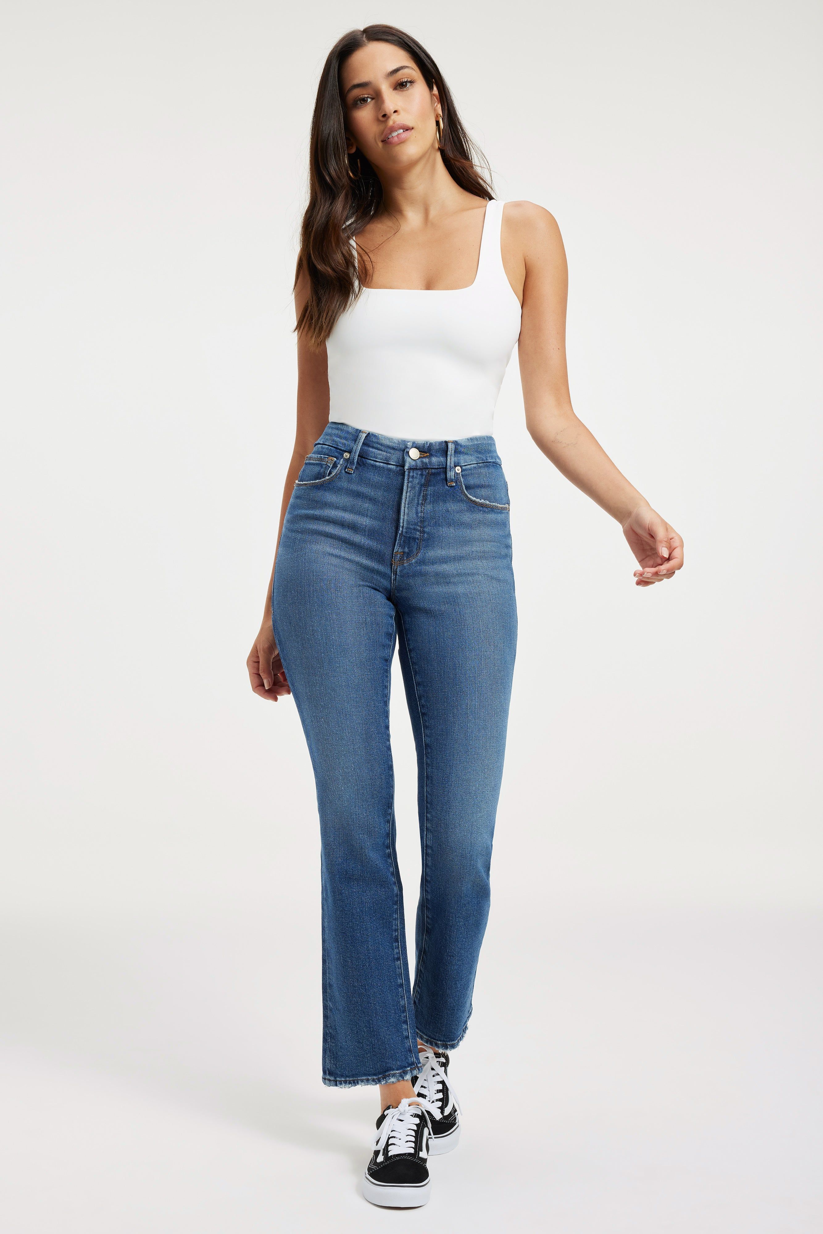 GOOD LEGS STRAIGHT JEANS | INDIGO331 sold by Good American product image thumbnail 10