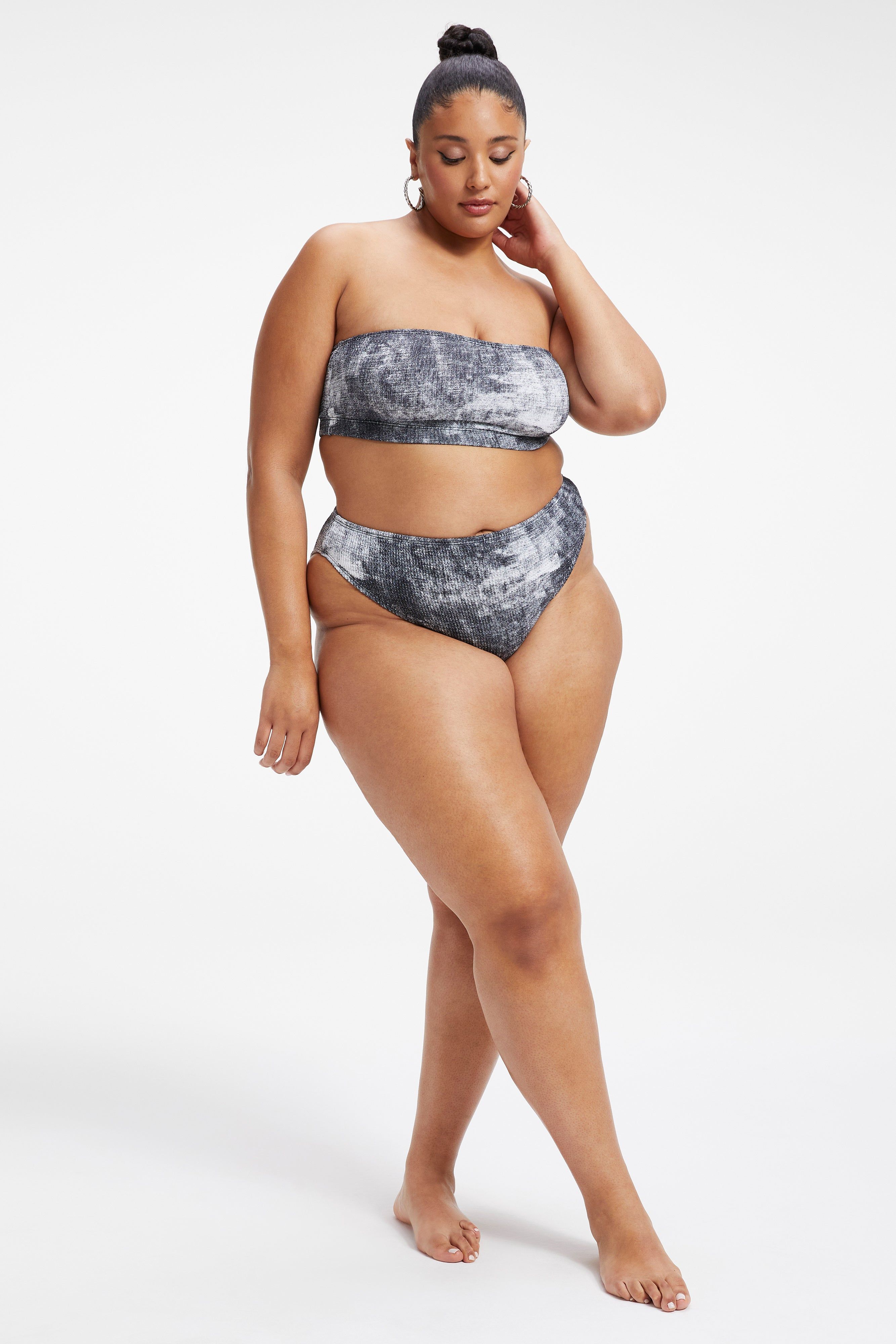 ALWAYS FITS BETTER BAND BIKINI TOP| GREY TIE DYE002 sold by Good American product image thumbnail 12