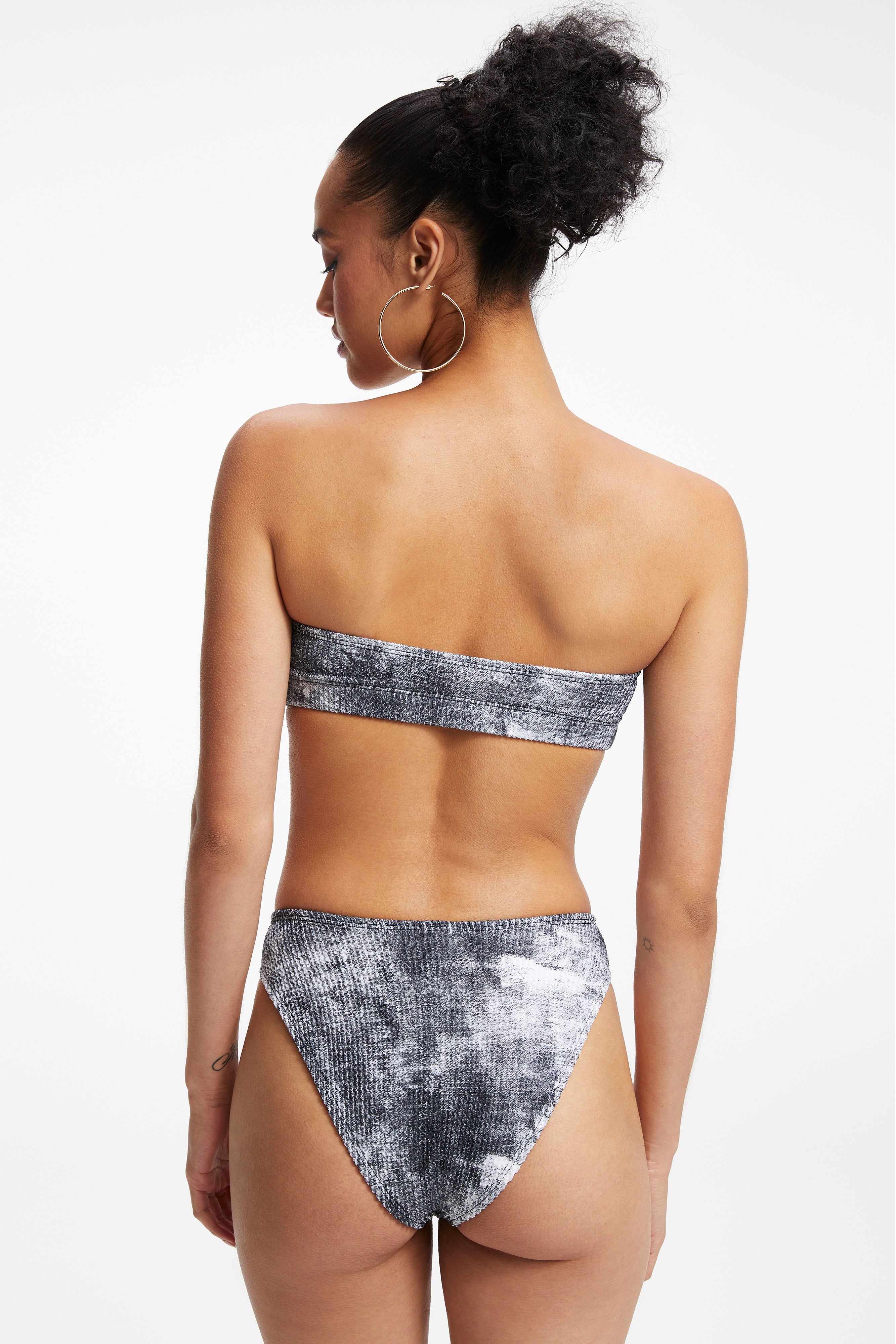 ALWAYS FITS BETTER BAND BIKINI TOP| GREY TIE DYE002 sold by Good American product image thumbnail 10