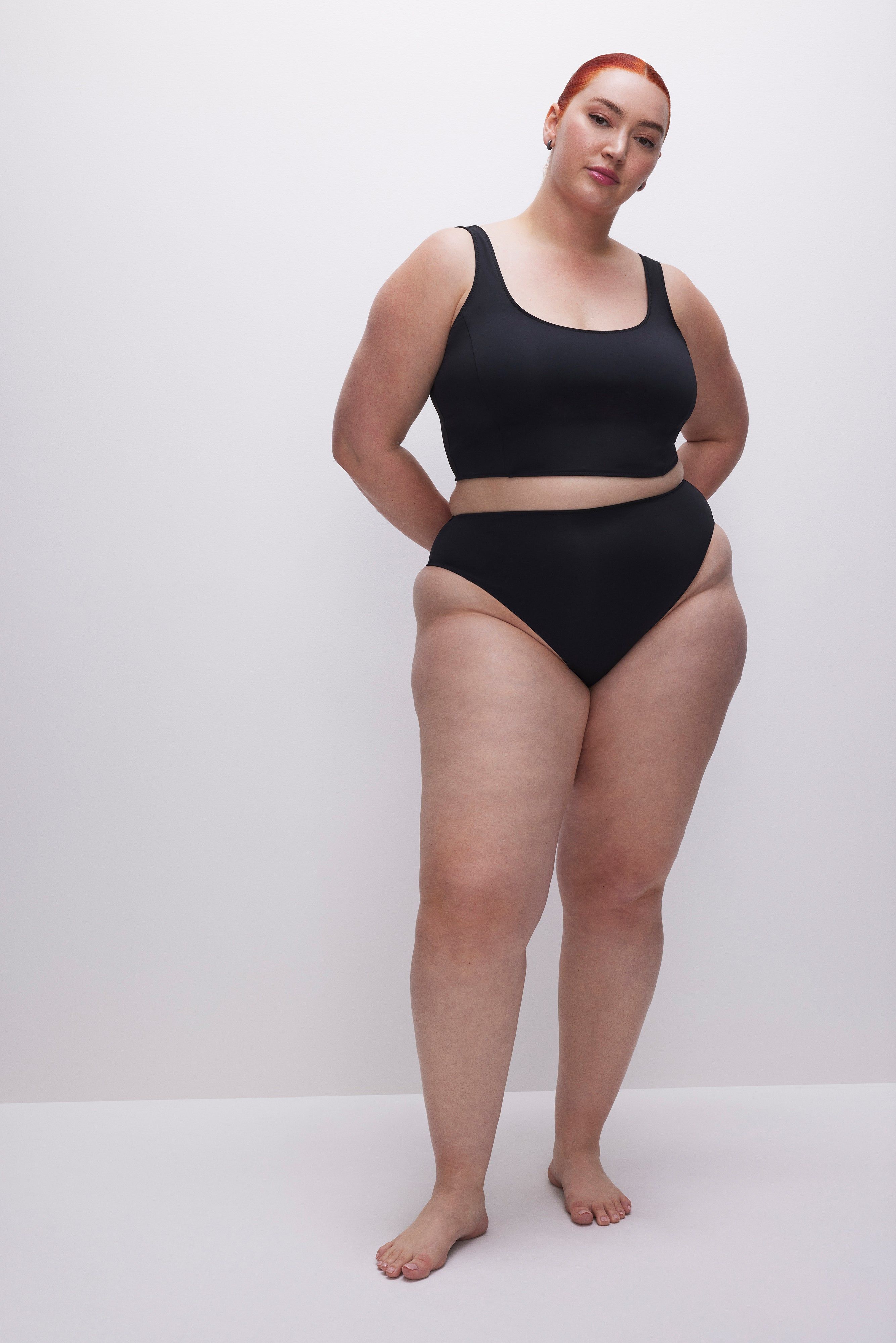 COMPRESSION CHEEKY SWIM BOTTOM | BLACK001 sold by Good American product image thumbnail 2