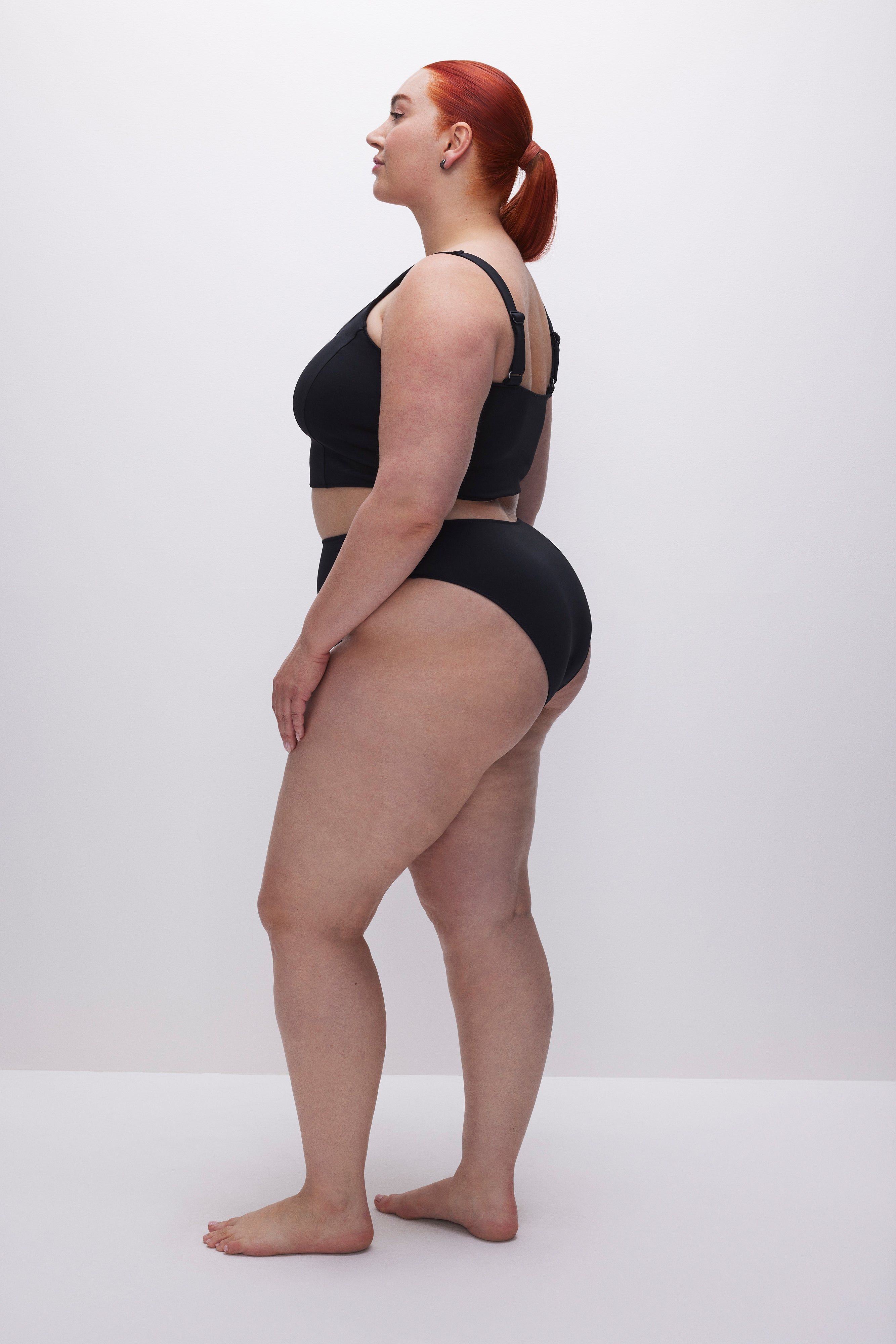 COMPRESSION CHEEKY SWIM BOTTOM | BLACK001 sold by Good American product image thumbnail 4