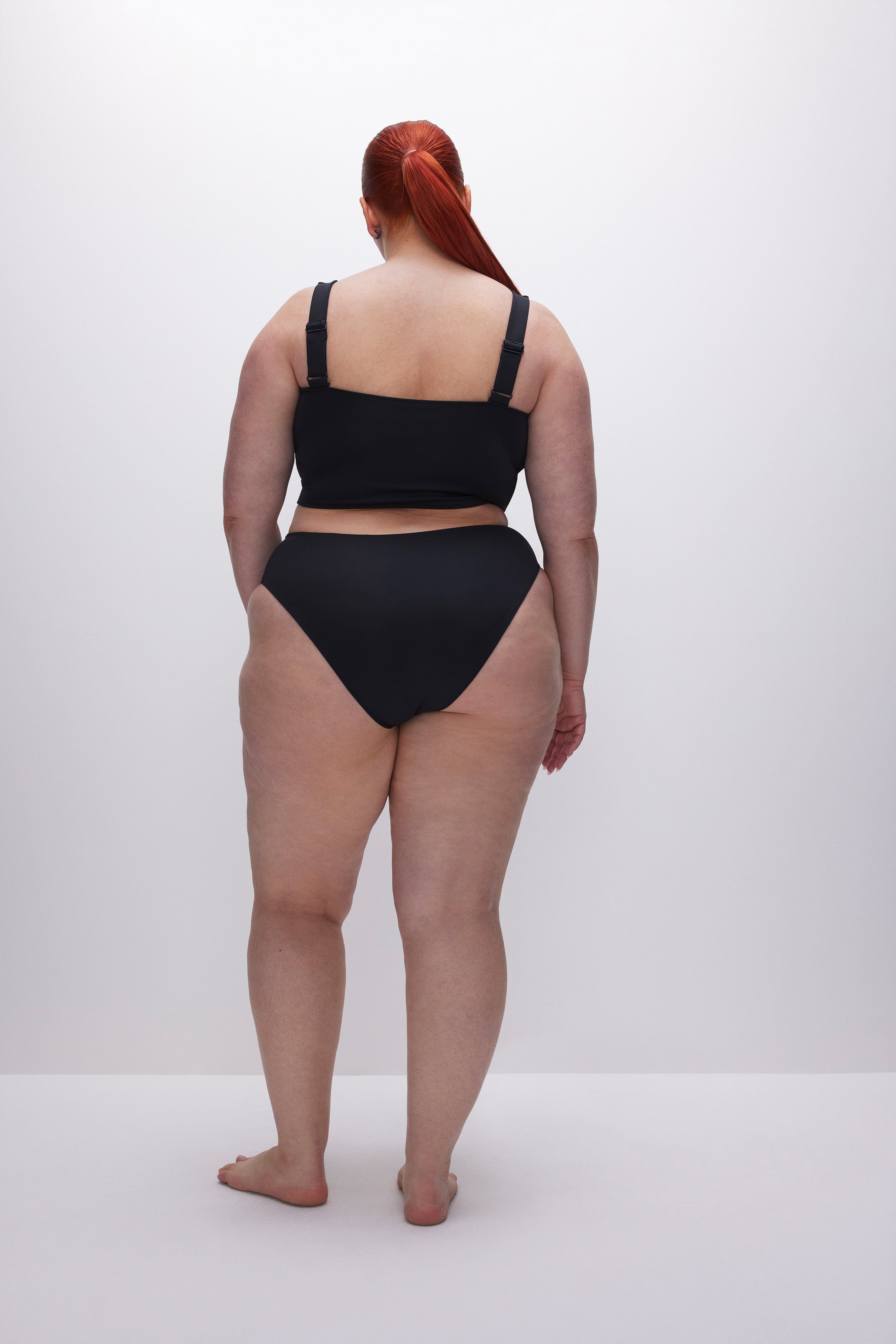 COMPRESSION CHEEKY SWIM BOTTOM | BLACK001 sold by Good American