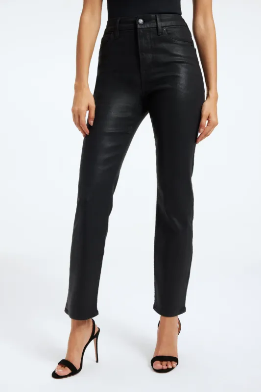 GOOD CLASSIC COATED  JEANS | BLACK001 sold by Good American