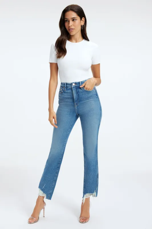 GOOD CURVE STRAIGHT JEANS | BLUE313 sold by Good American