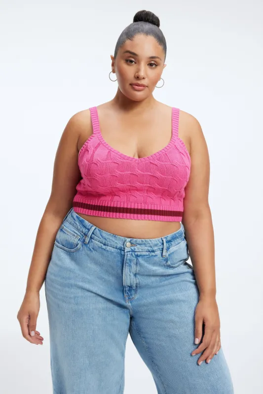 COLLEGIATE CROP TOP | SORORITY PINK003 sold by Good American