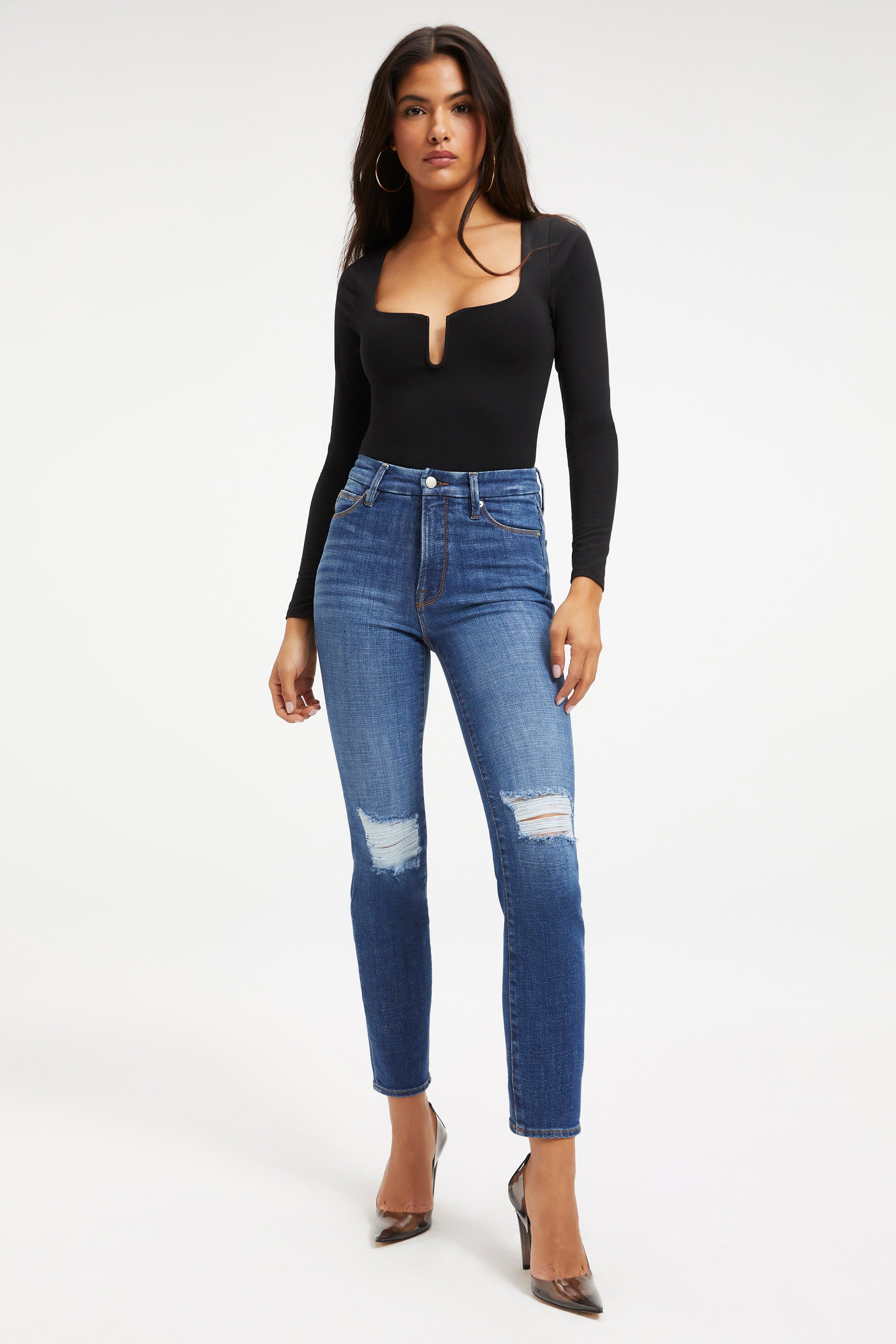 GOOD CLASSIC JEANS | INDIGO207 sold by Good American product image thumbnail 2