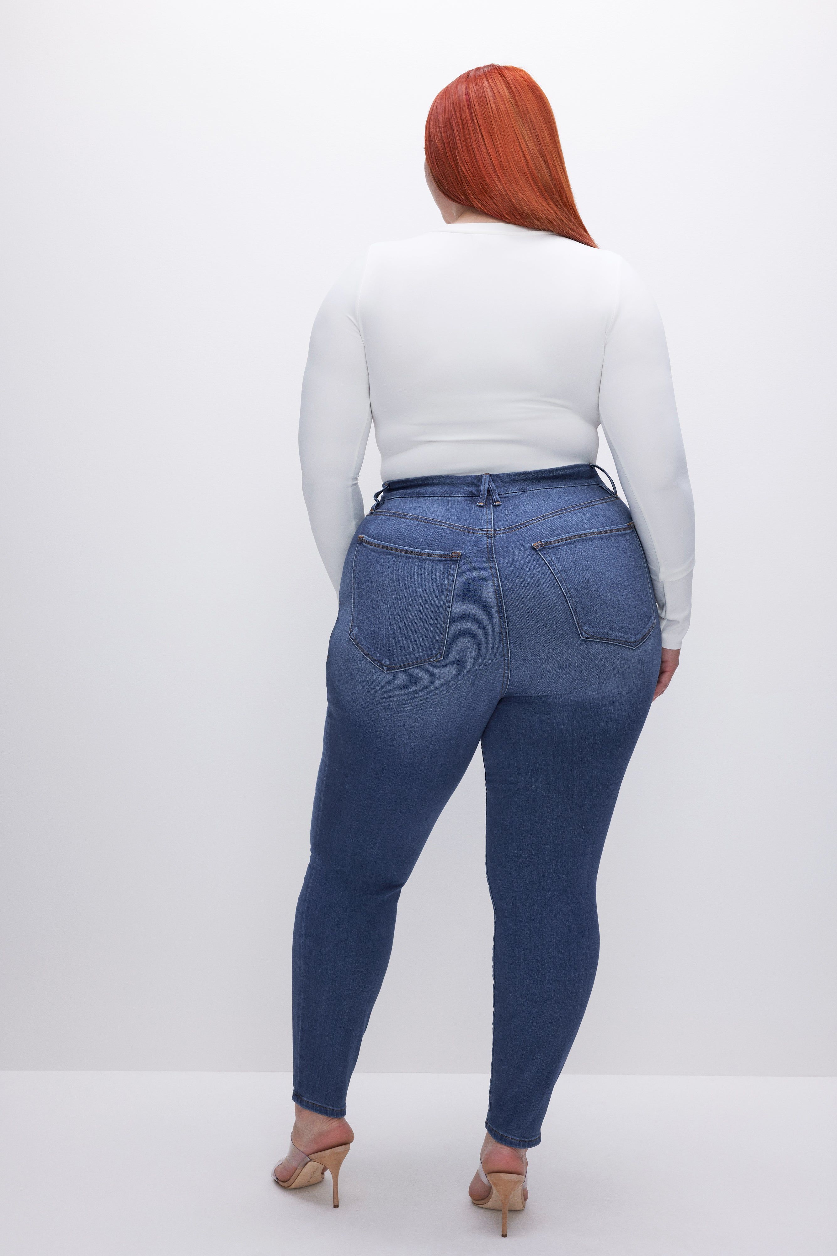 GOOD WAIST SKINNY JEANS | BLUE796 sold by Good American product image thumbnail 9