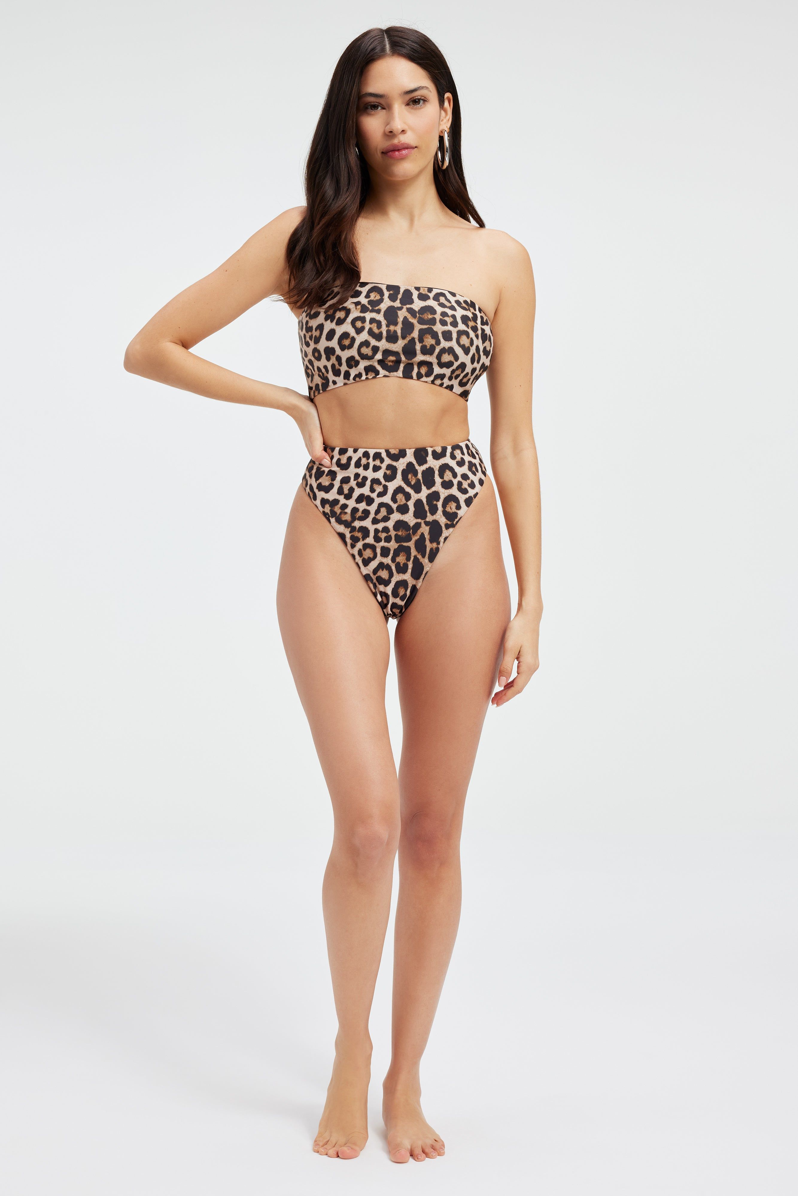 REVERSIBLE GOOD WAIST CHEEKY BOTTOM | LEOPARDREVERSE001 sold by Good American product image thumbnail 3
