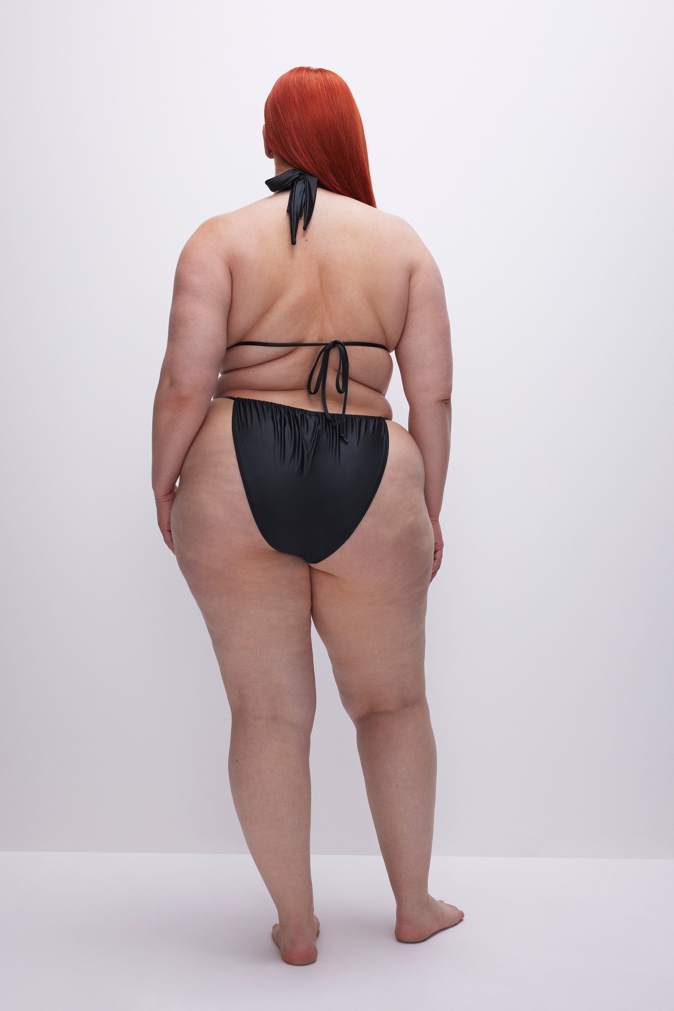 RUCHED STRING BIKINI BOTTOM | BLACK001 sold by Good American product image thumbnail 4