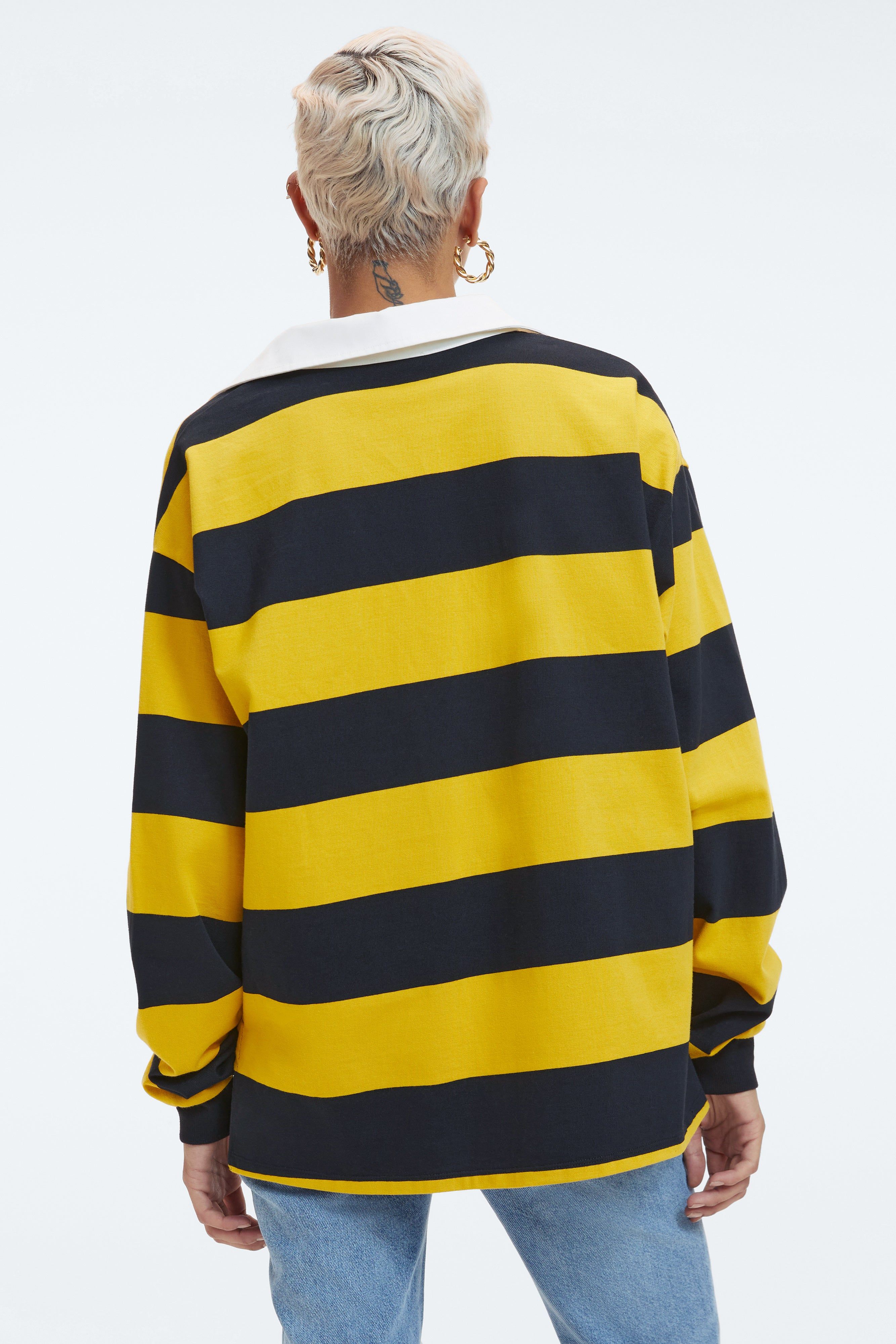 OVERSIZED RUGBY SHIRT | EMORY & BLACK sold by Good American product image thumbnail 10
