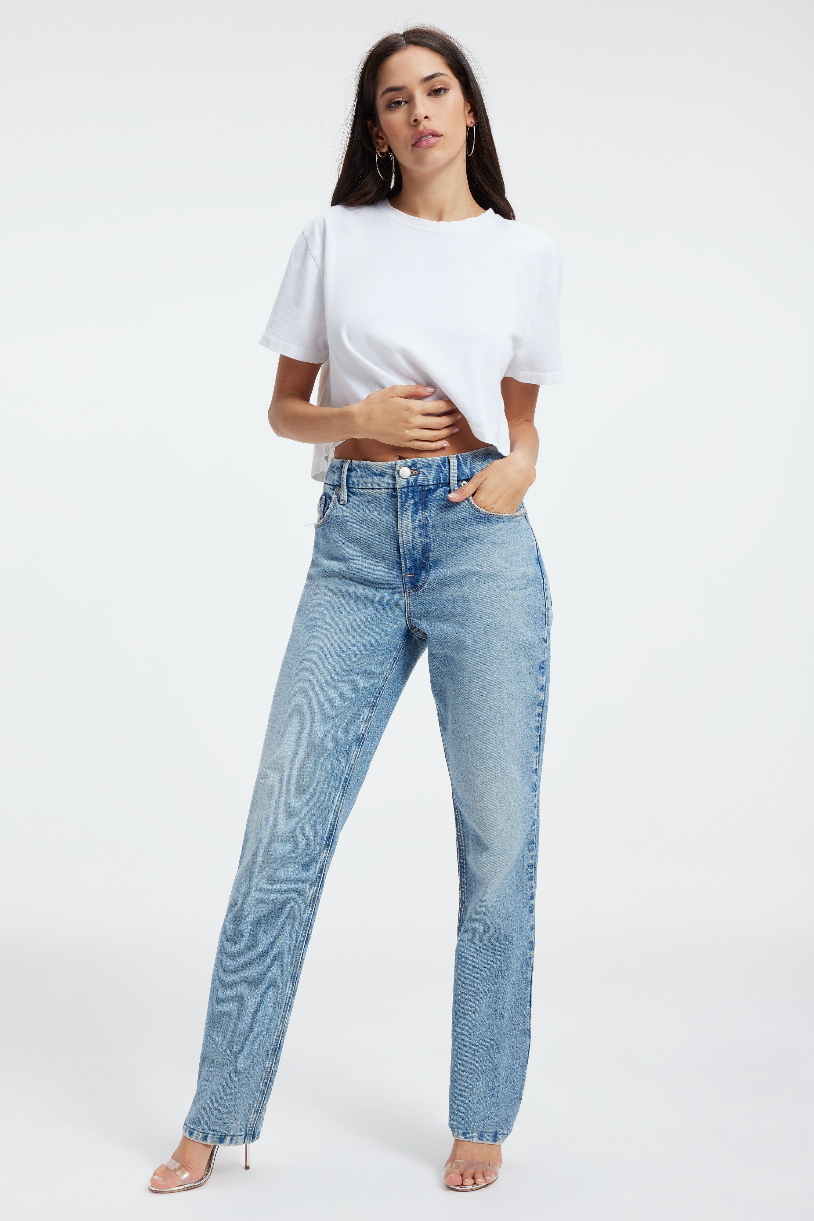 GOOD ICON JEANS | INDIGO357 sold by Good American product image thumbnail 2