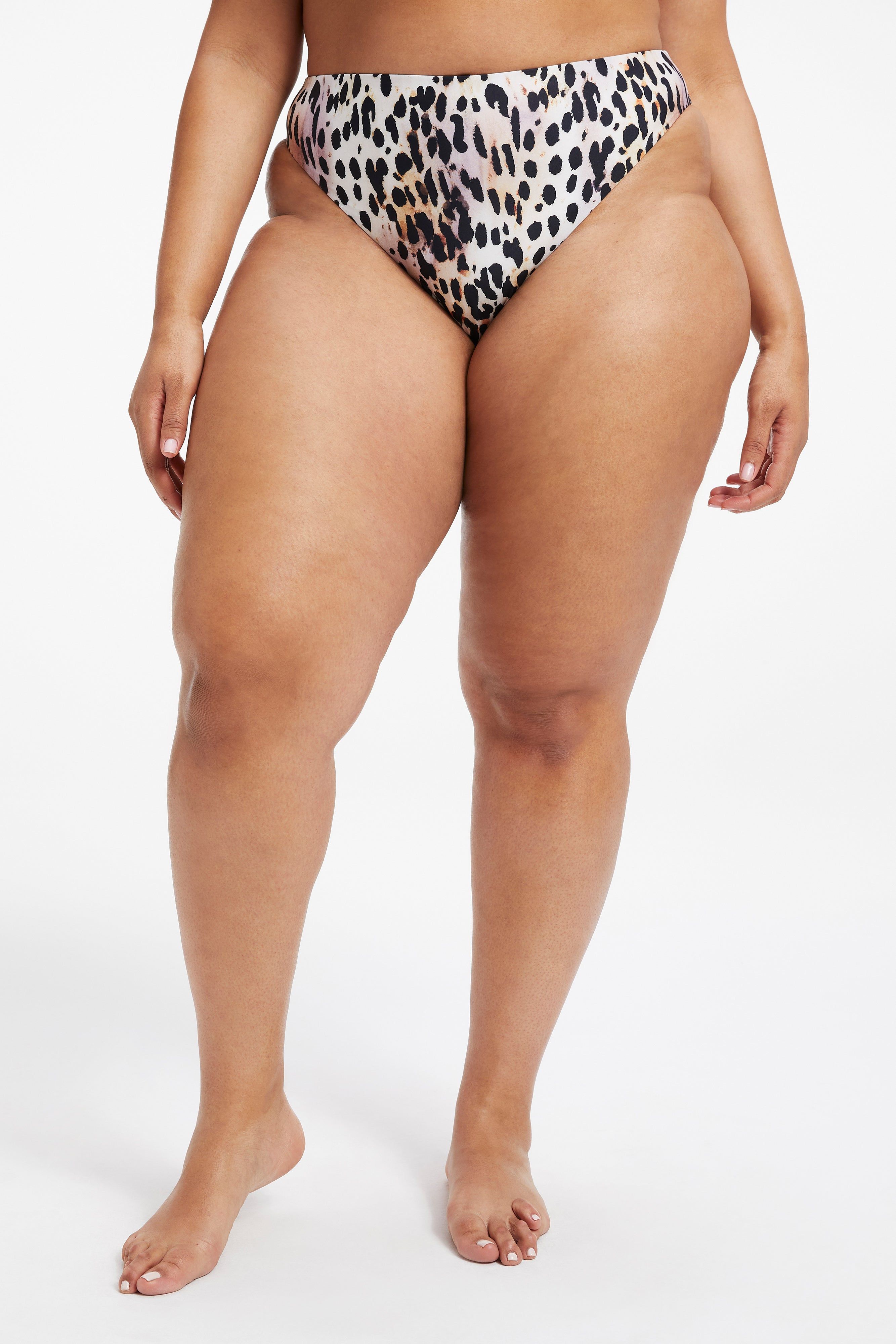 SATIN GOOD WAIST CHEEKY BOTTOM | ROSE CHEETAH001 sold by Good American product image thumbnail 13
