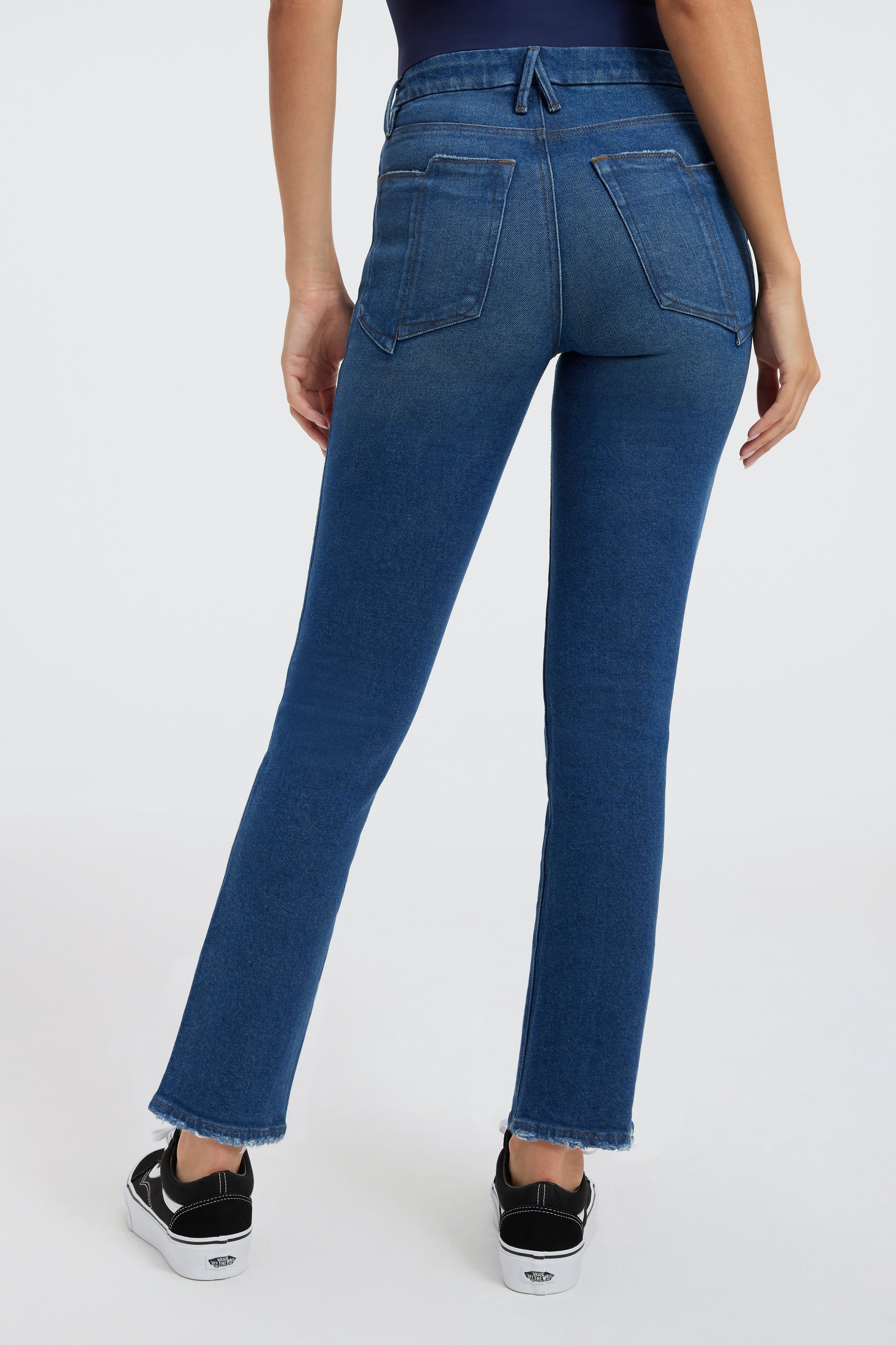 GOOD CURVE STRAIGHT JEANS | INDIGO336 sold by Good American product image thumbnail 9