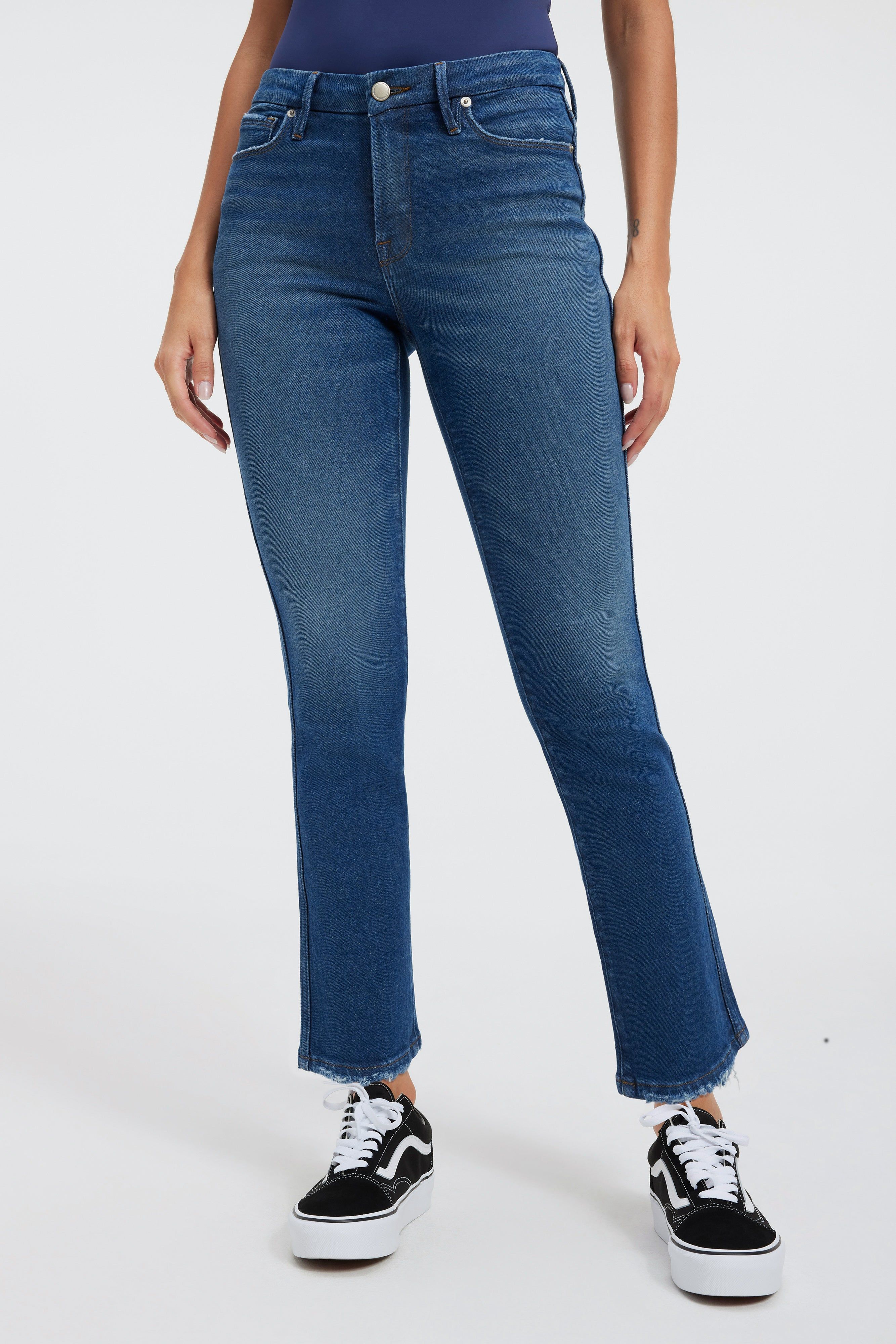GOOD CURVE STRAIGHT JEANS | INDIGO336 sold by Good American product image thumbnail 6