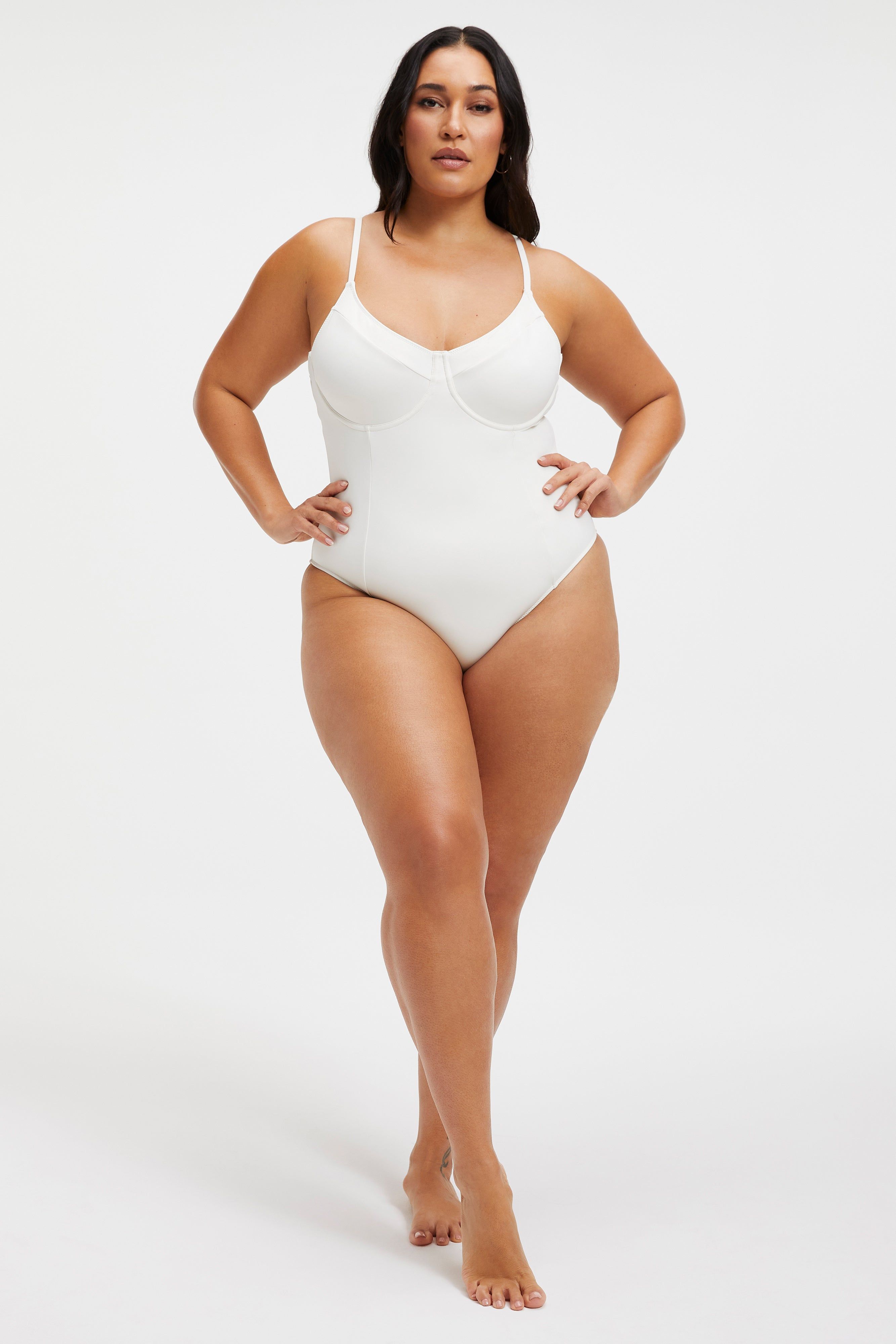 COMPRESSION SHOWOFF SWIMSUIT | IVORY001 sold by Good American product image thumbnail 2