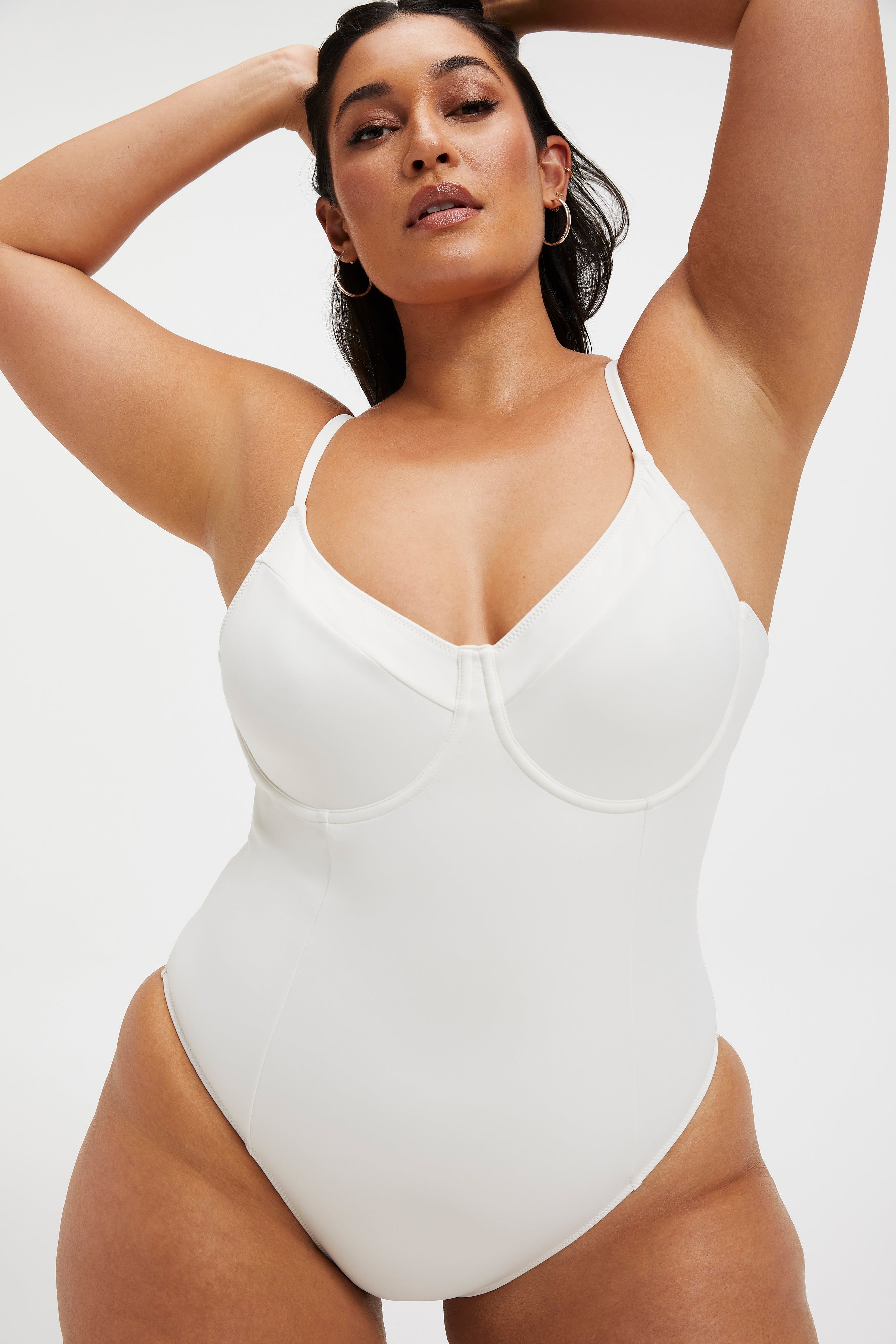 COMPRESSION SHOWOFF SWIMSUIT | IVORY001 sold by Good American