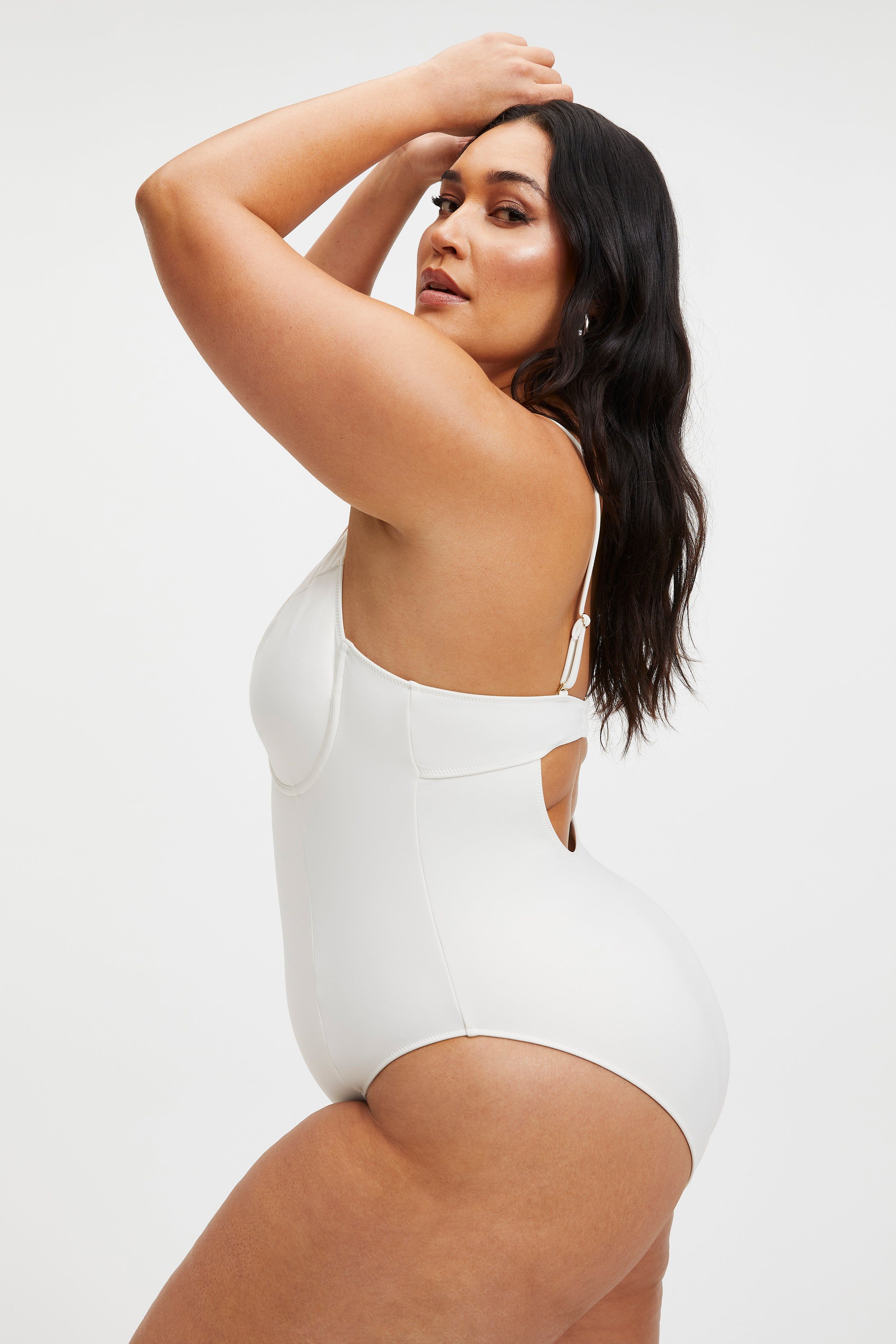 COMPRESSION SHOWOFF SWIMSUIT | IVORY001 sold by Good American product image thumbnail 4