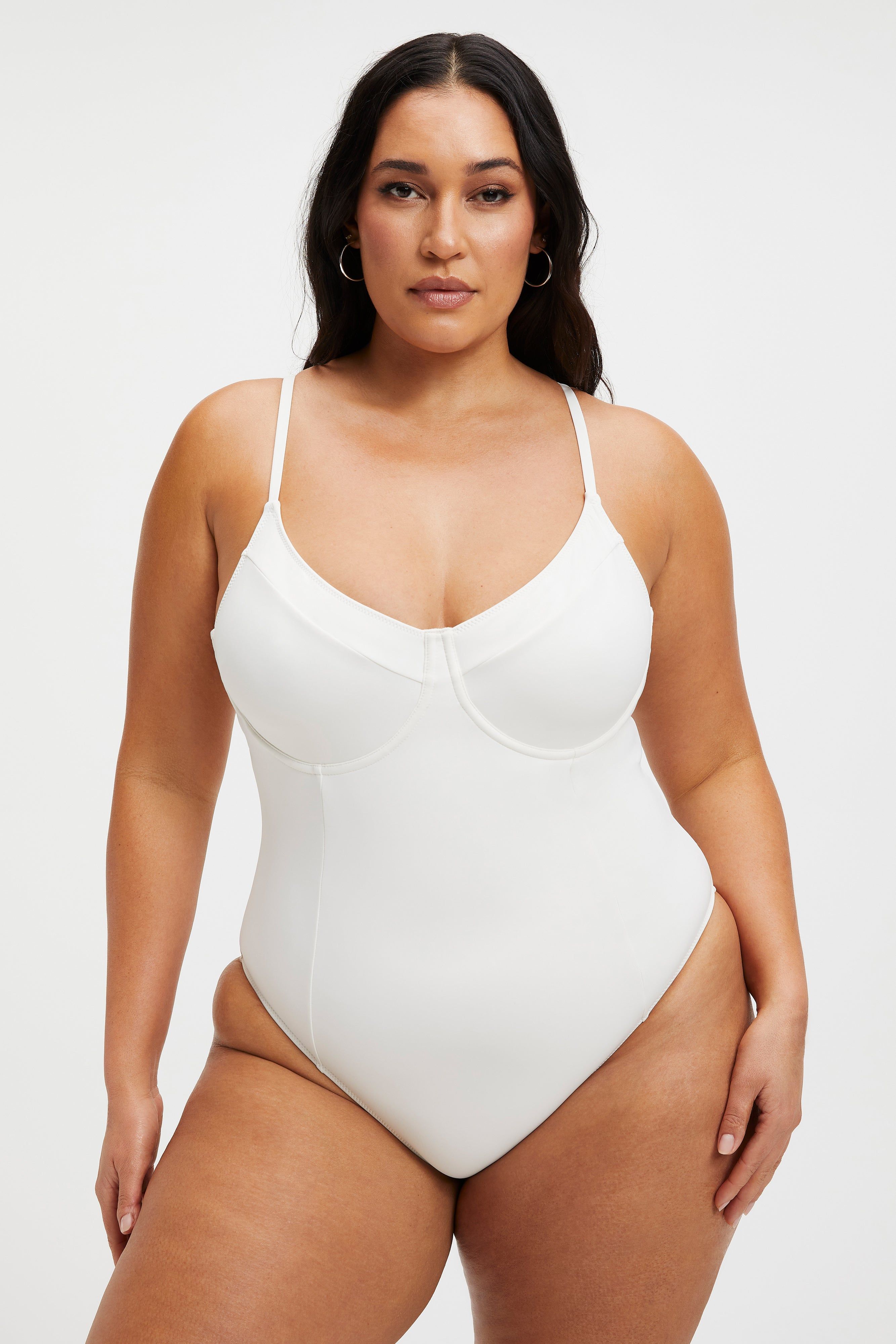 COMPRESSION SHOWOFF SWIMSUIT | IVORY001 sold by Good American product image thumbnail 3