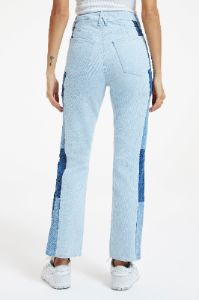 GOOD ICON PATCHWORK JEANS | INDIGO358 sold by Good American