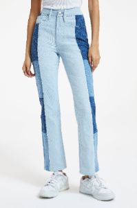 GOOD ICON PATCHWORK JEANS | INDIGO358 sold by Good American