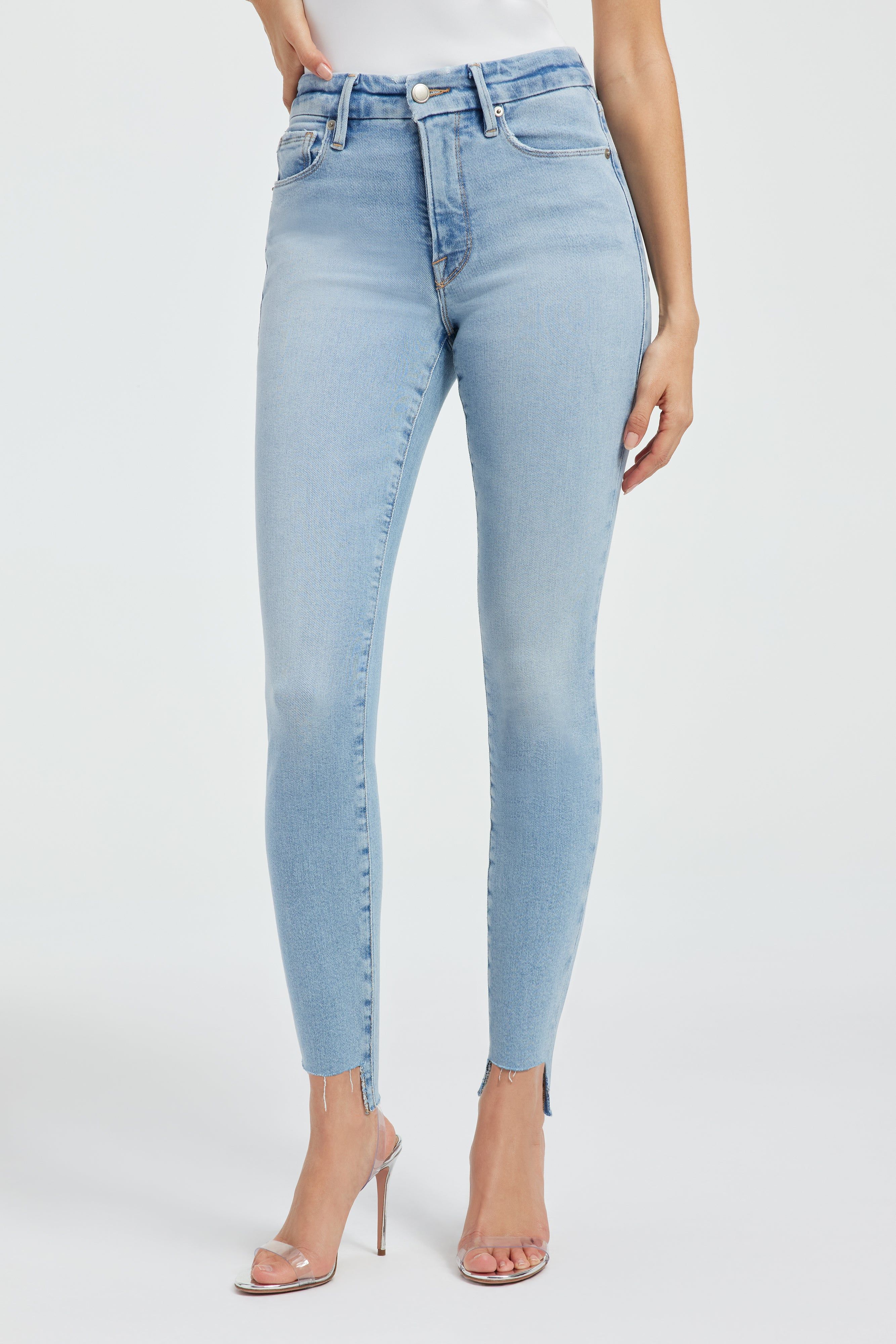 GOOD LEGS SKINNY JEANS | INDIGO390 sold by Good American product image thumbnail 6