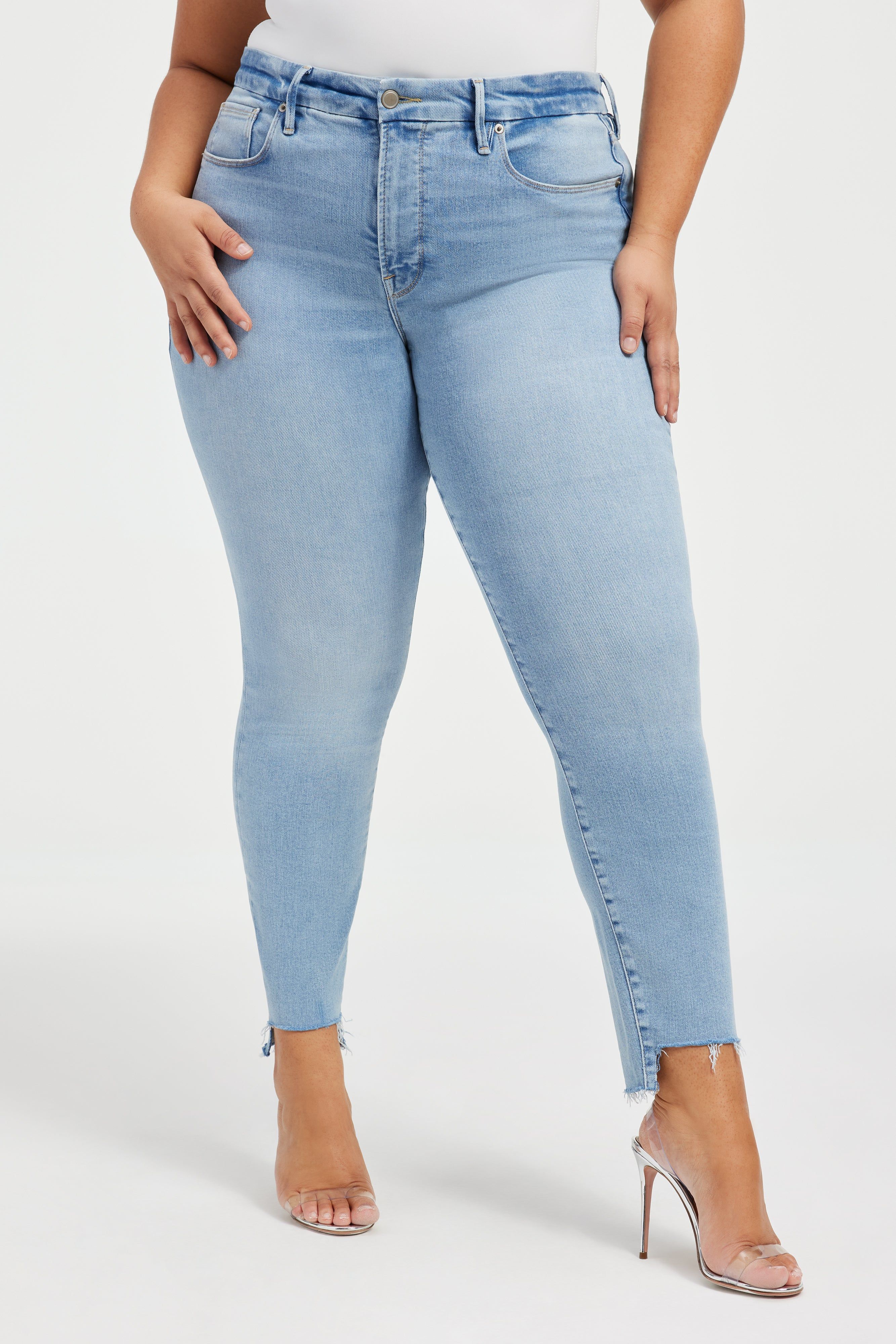 GOOD LEGS SKINNY JEANS | INDIGO390 sold by Good American