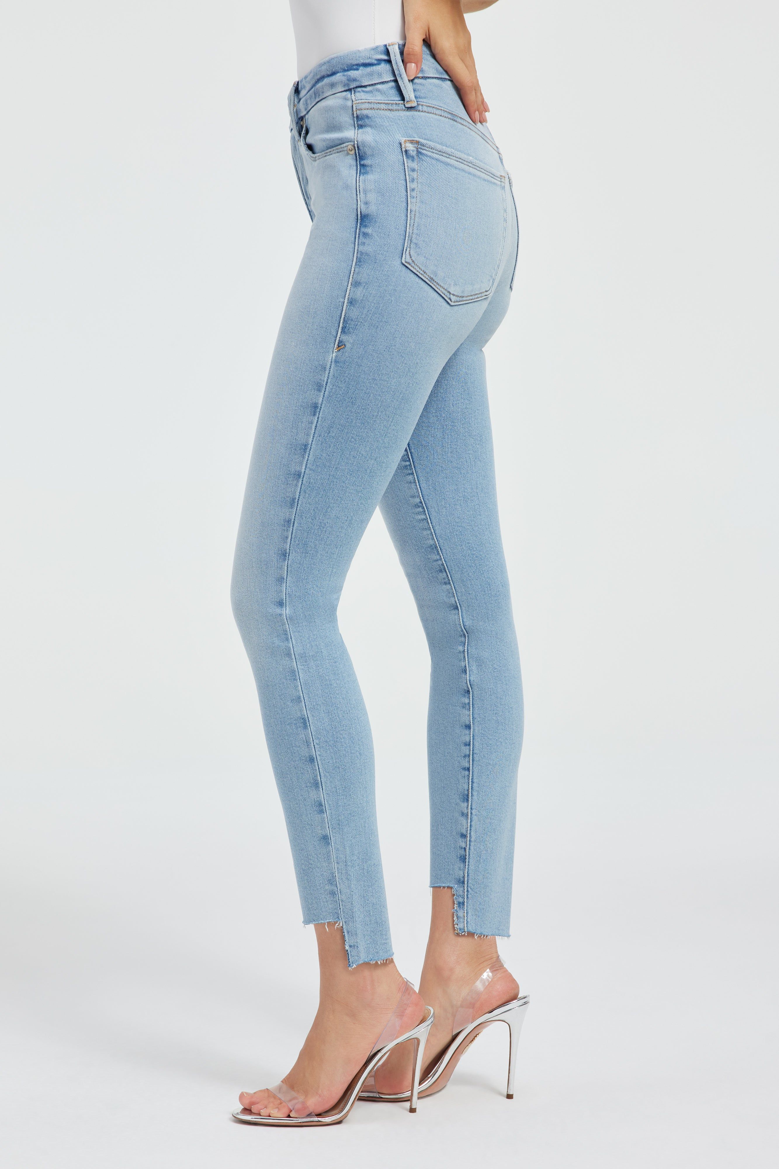 GOOD LEGS SKINNY JEANS | INDIGO390 sold by Good American product image thumbnail 8