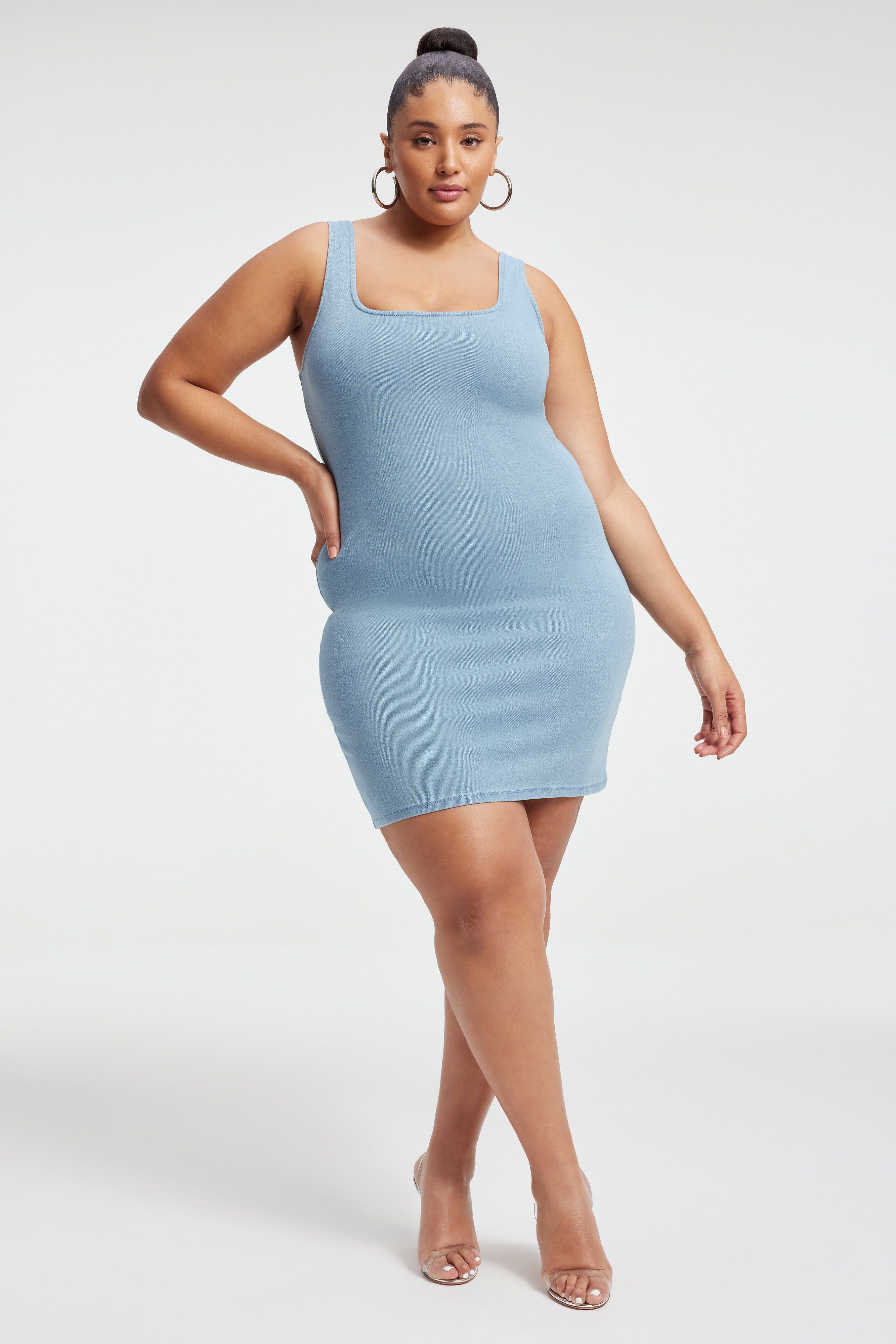 SOFT SCULPT MINI DRESS | INDIGO376 sold by Good American product image thumbnail 3