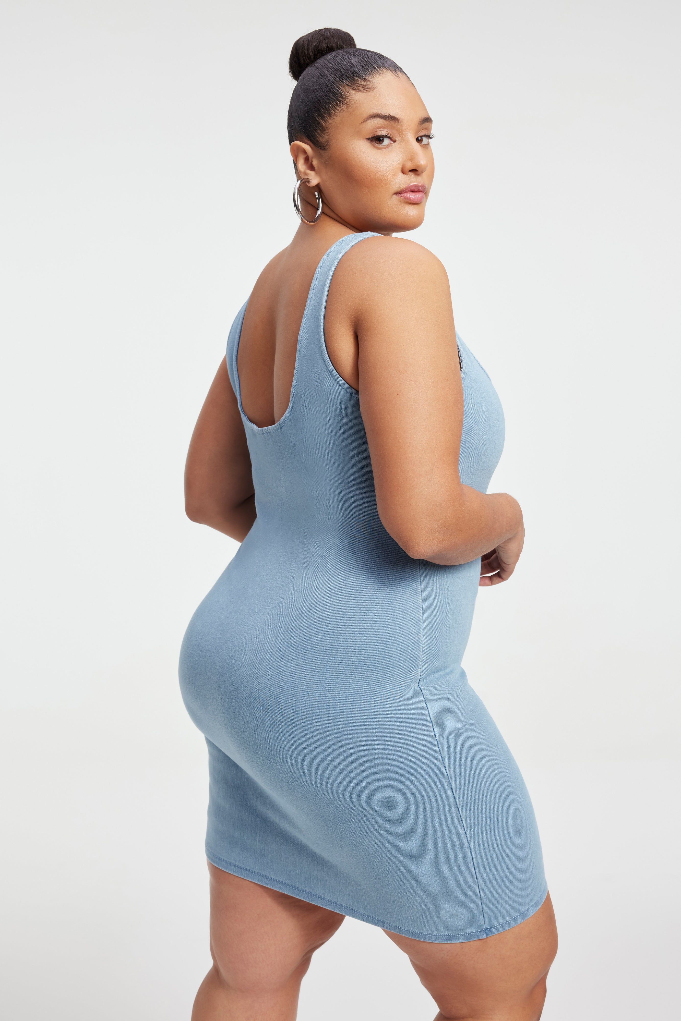 SOFT SCULPT MINI DRESS | INDIGO376 sold by Good American