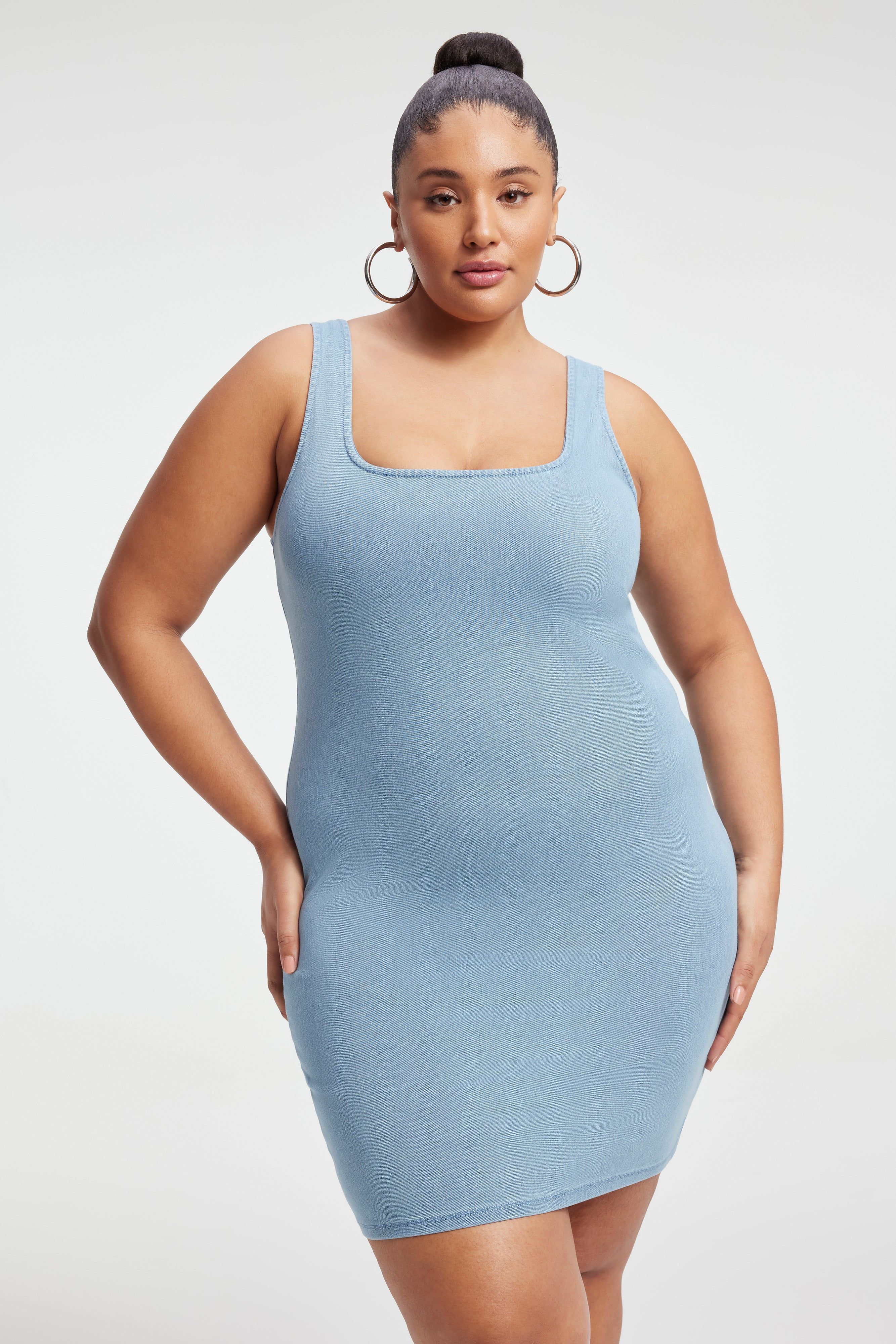 SOFT SCULPT MINI DRESS | INDIGO376 sold by Good American product image thumbnail 2