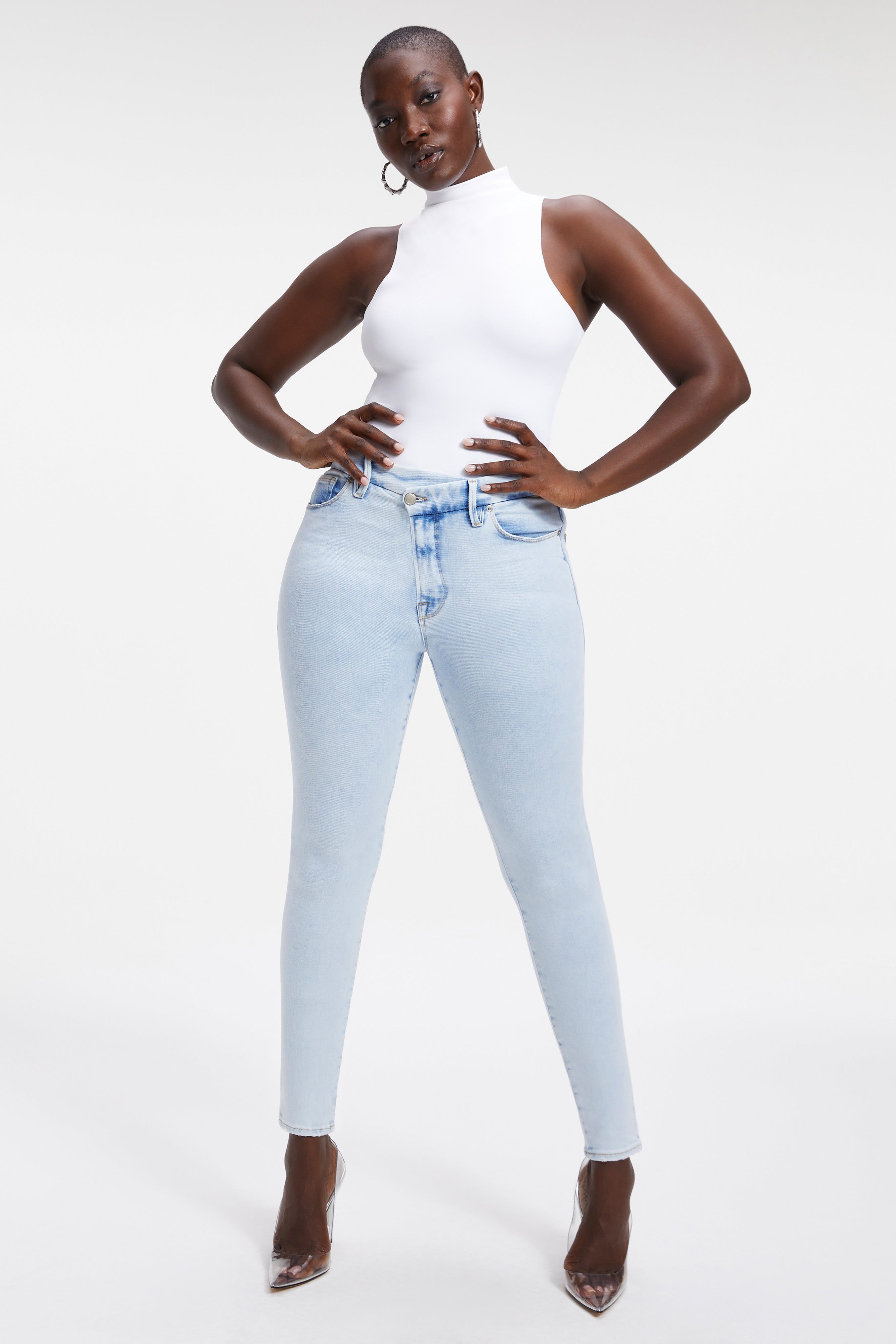 GOOD WAIST JEANS | INDIGO018 sold by Good American product image thumbnail 2