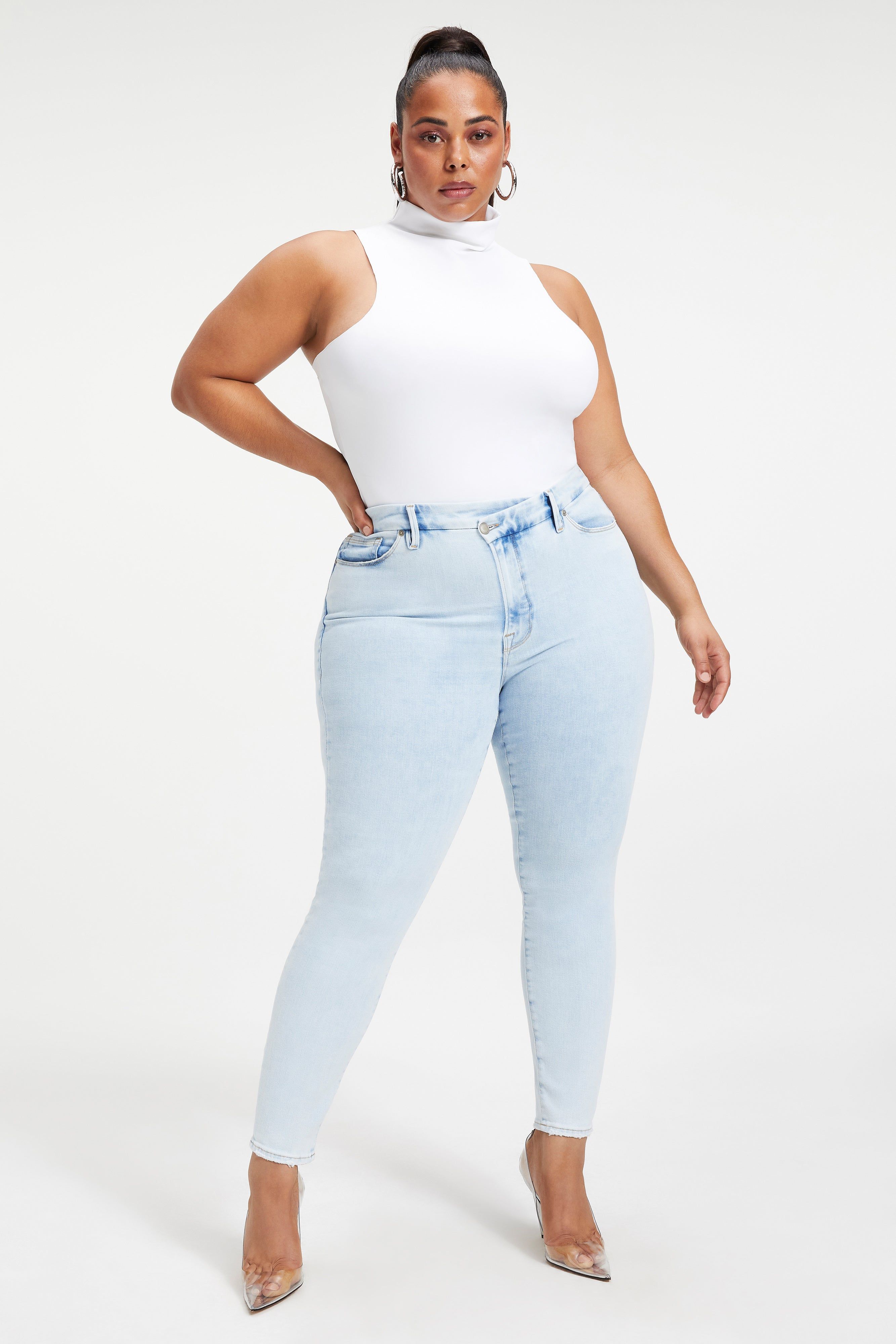 GOOD WAIST JEANS | INDIGO018 sold by Good American product image thumbnail 12