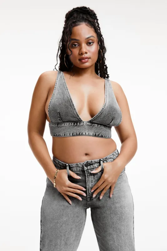 DENIM BRALETTE | BLACK199 made by Good American