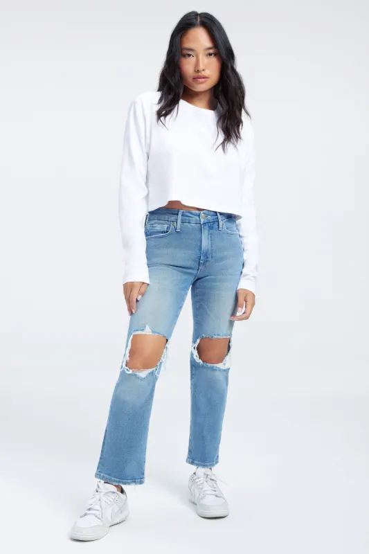GOOD PETITE STRAIGHT JEANS | INDIGO272 sold by Good American