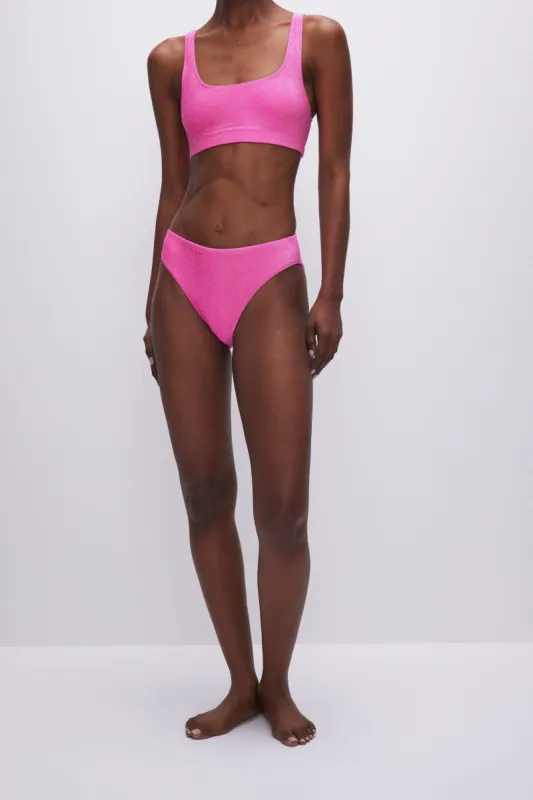 SPARKLE BIKINI BOTTOM | KNOCKOUTPINK001 sold by Good American