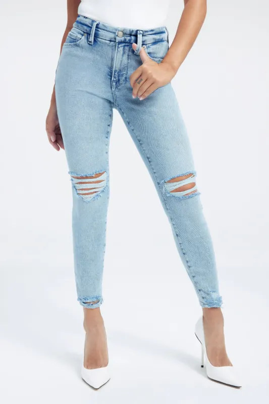 GOOD PETITE SKINNY JEANS | INDIGO237 sold by Good American