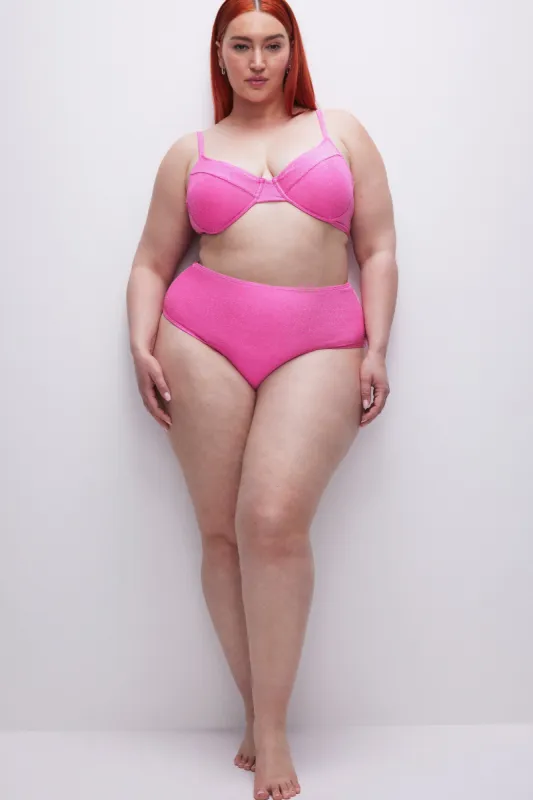 SPARKLE SWIM BRIEF | KNOCKOUTPINK001 sold by Good American