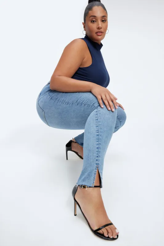 ALWAYS FITS GOOD LEGS JEANS | INDIGO233 sold by Good American