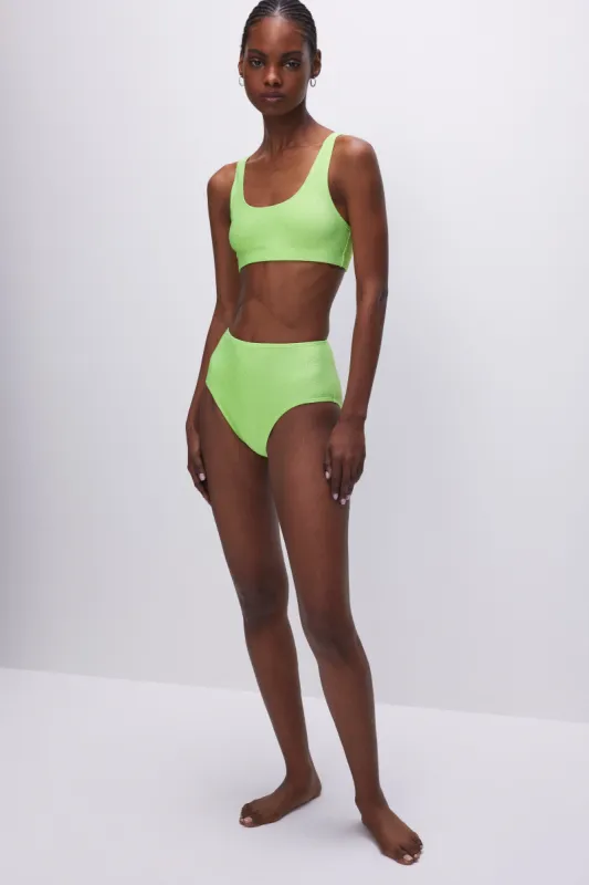 SPARKLE SWIM BRIEF | ELECTRIC LIME002 sold by Good American