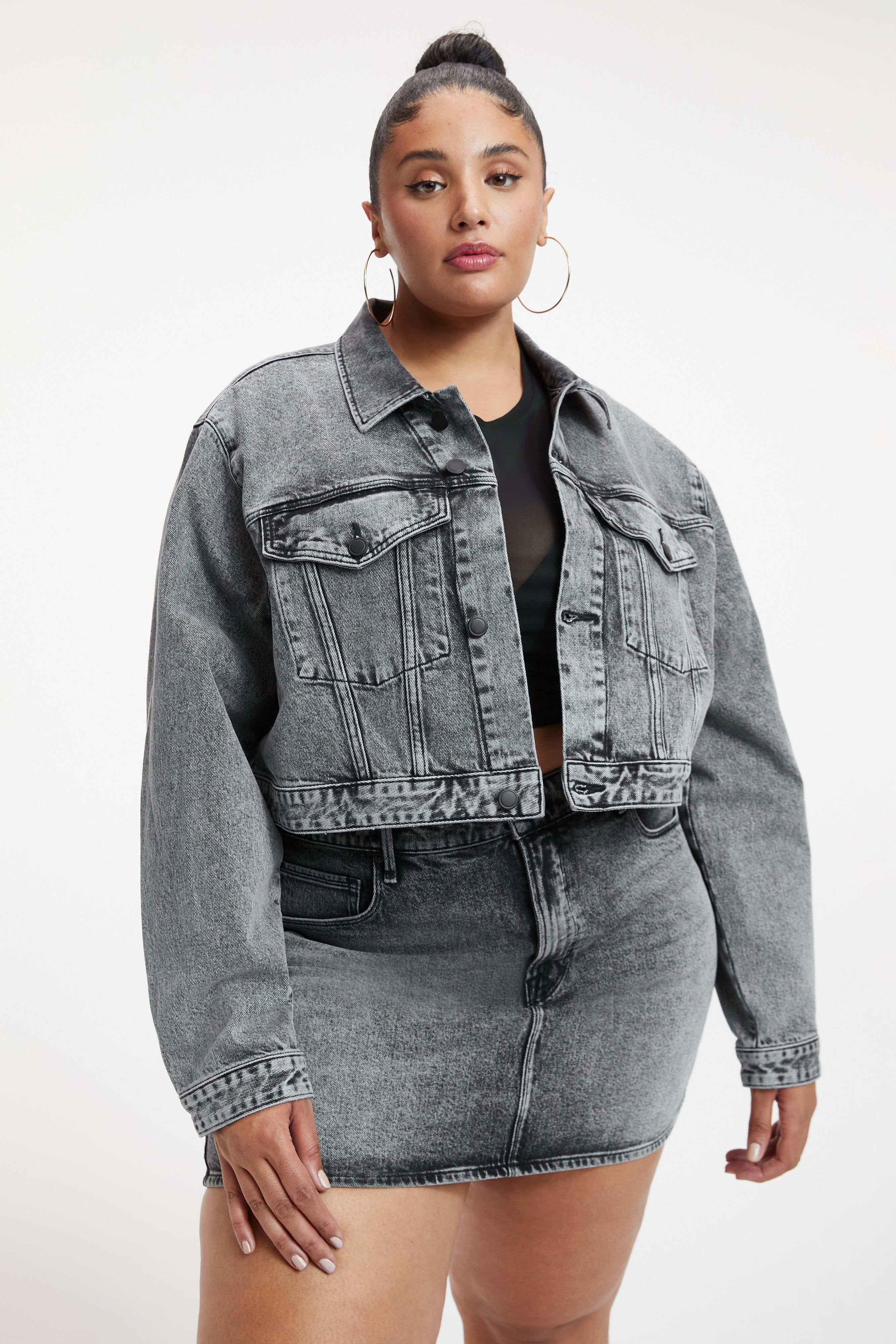CLASSIC DENIM JACKET | BLACK199 sold by Good American product image thumbnail 3