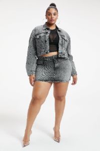 CLASSIC DENIM JACKET | BLACK199 sold by Good American