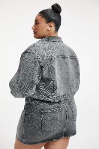 CLASSIC DENIM JACKET | BLACK199 sold by Good American