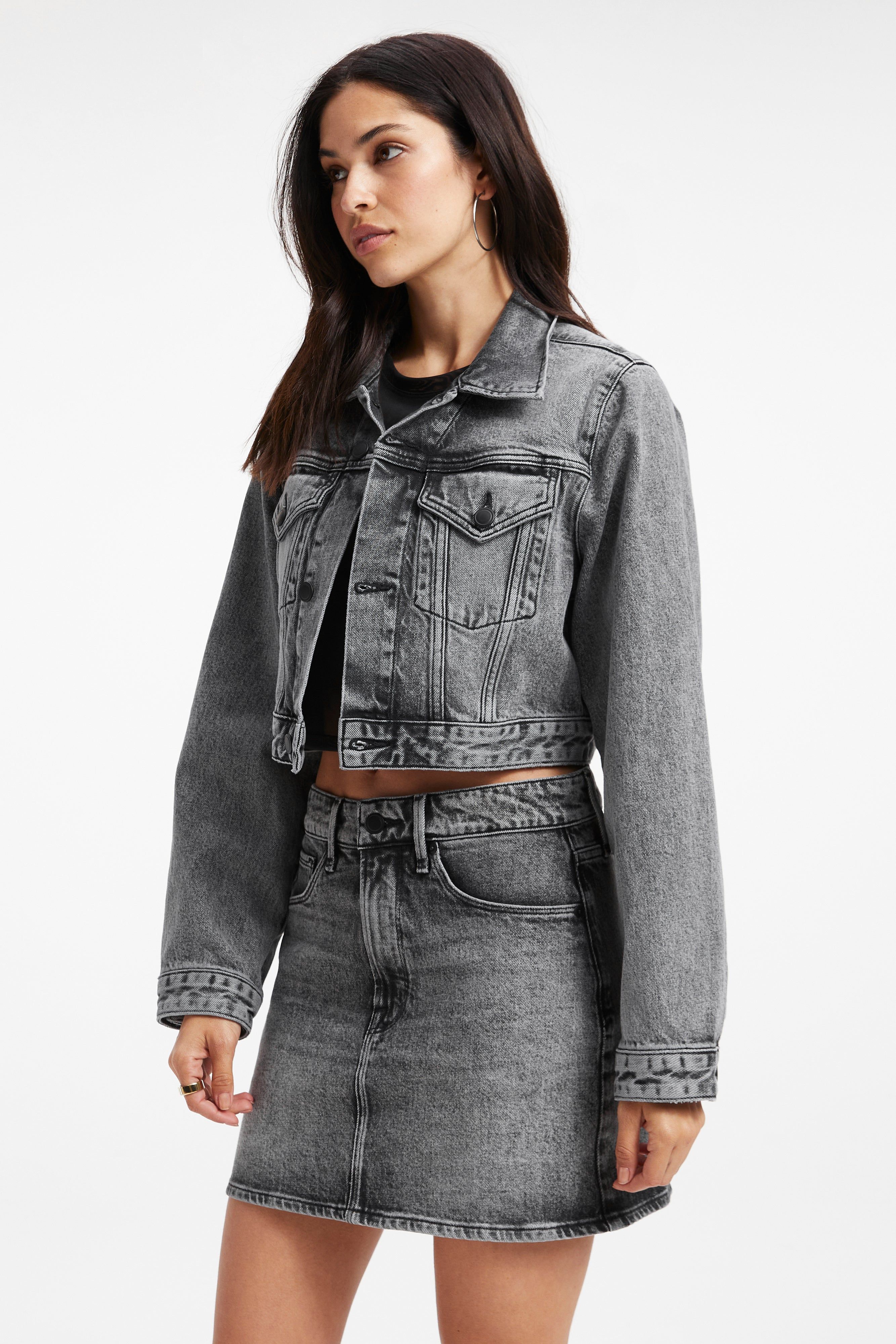 CLASSIC DENIM JACKET | BLACK199 sold by Good American product image thumbnail 9