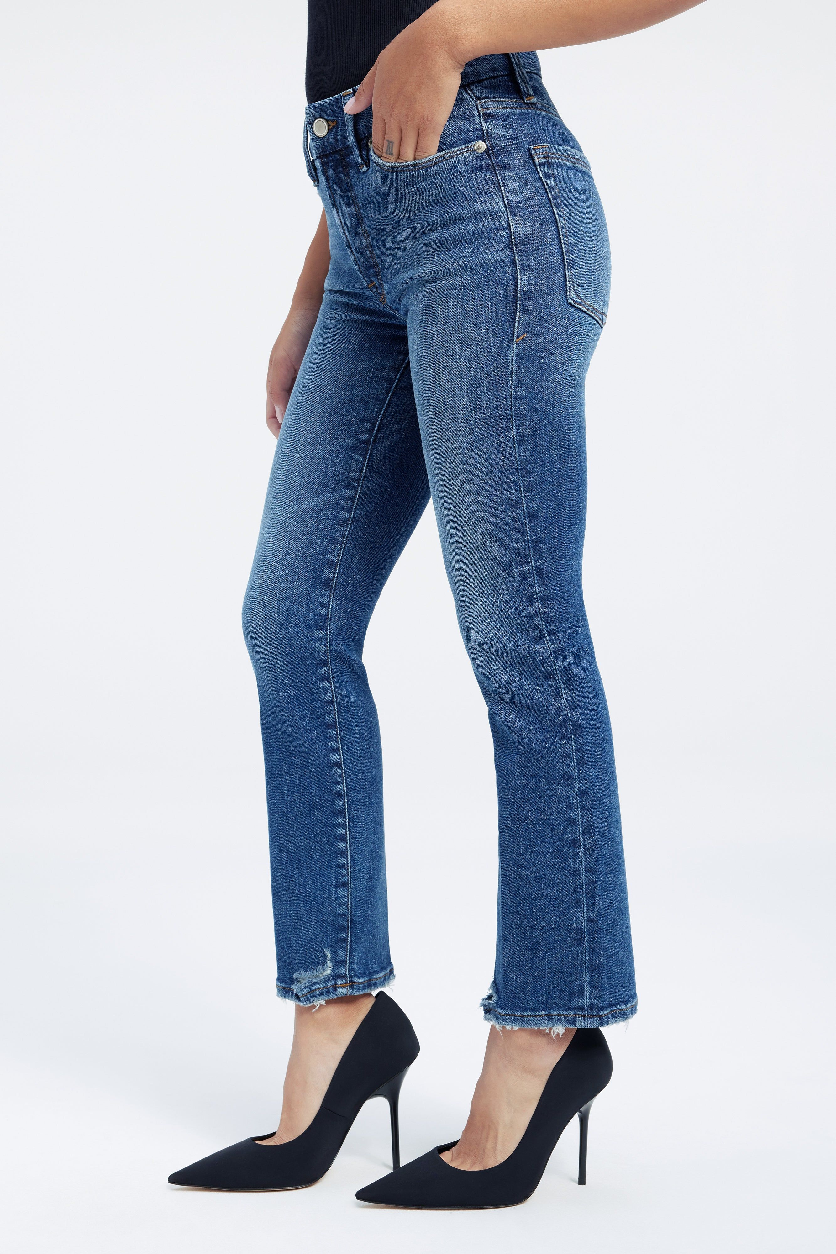 GOOD PETITE STRAIGHT JEANS | INDIGO331 sold by Good American product image thumbnail 5
