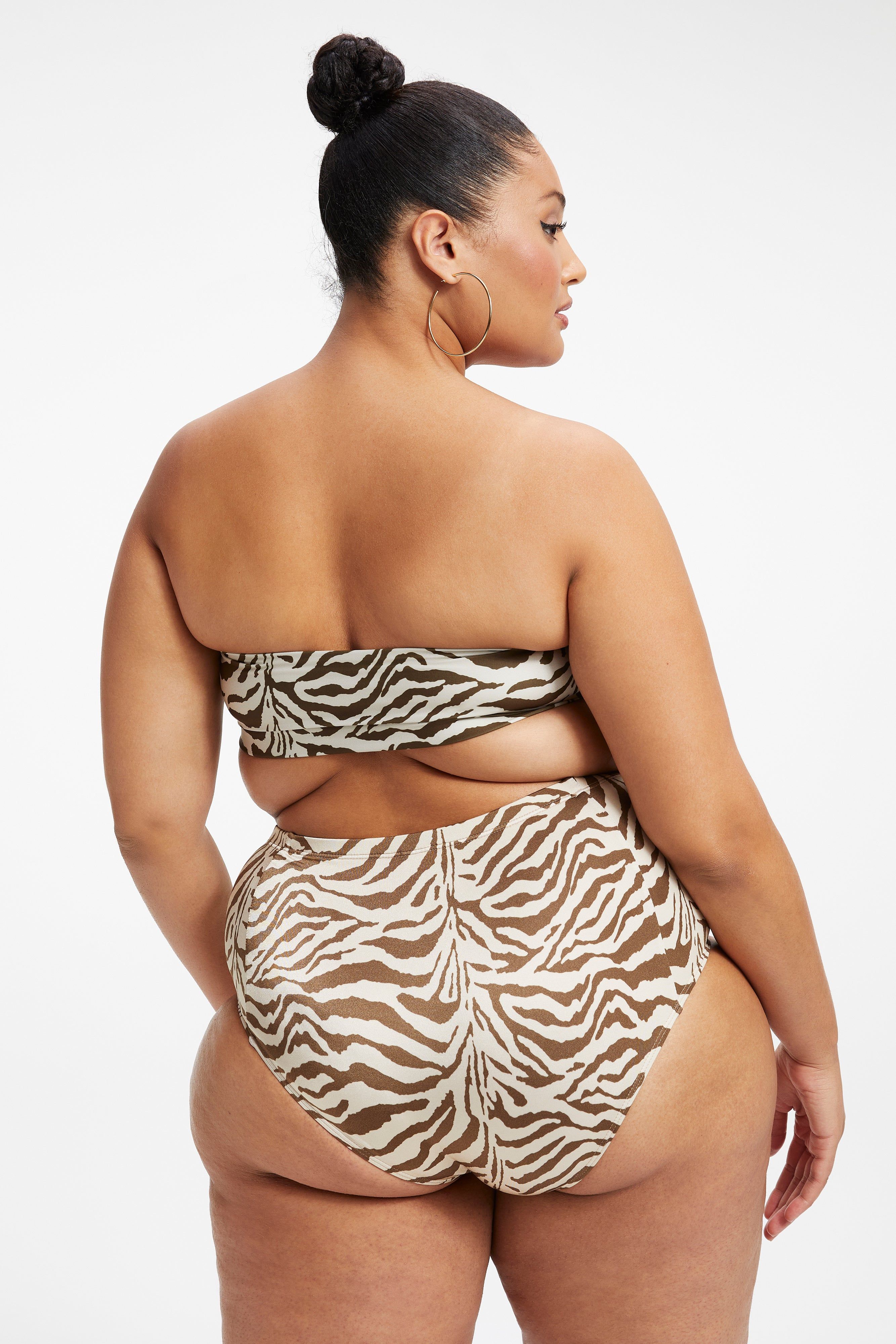 SATIN BETTER BAND TOP | ZEBRA001 sold by Good American product image thumbnail 14